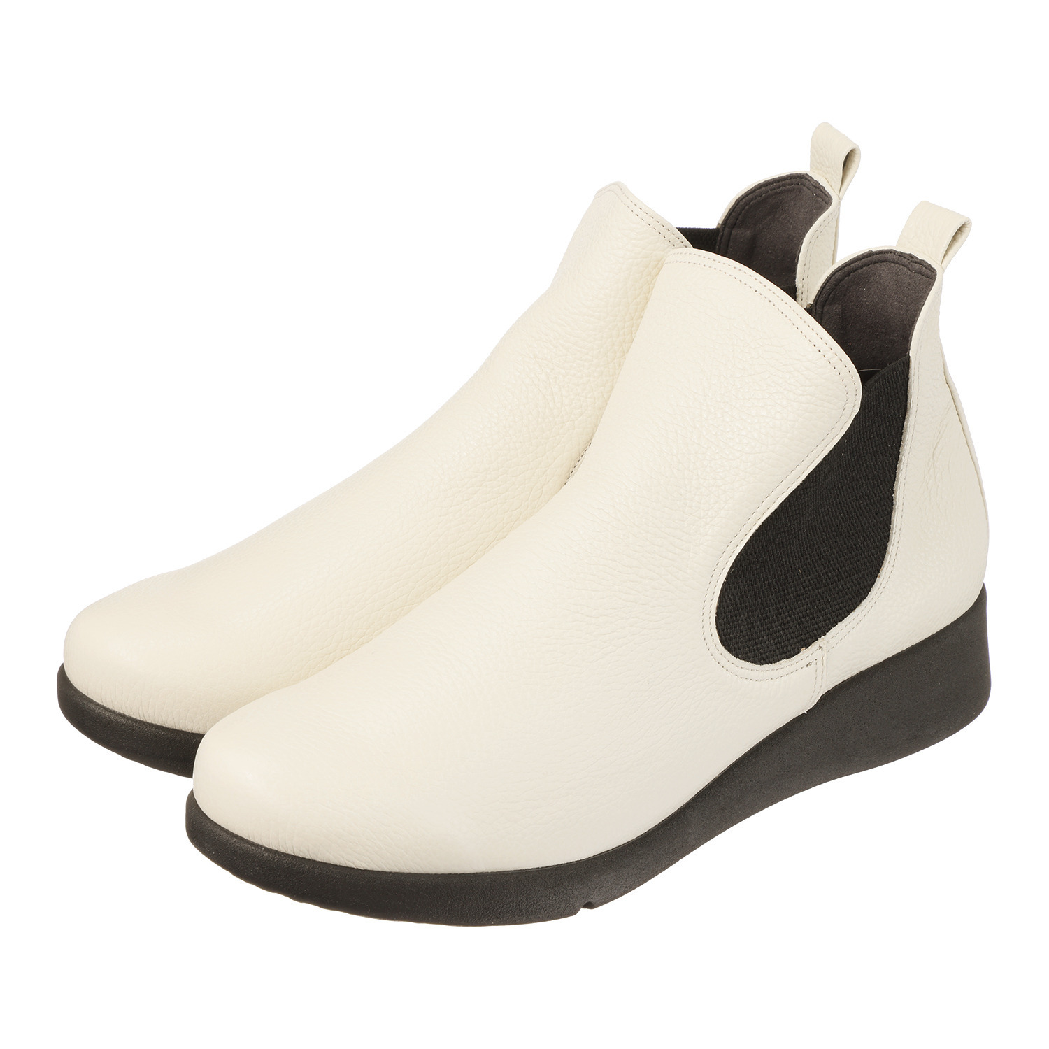 ミスキョウコ 日本製 ソフト牛革 サイドゴアブーツ