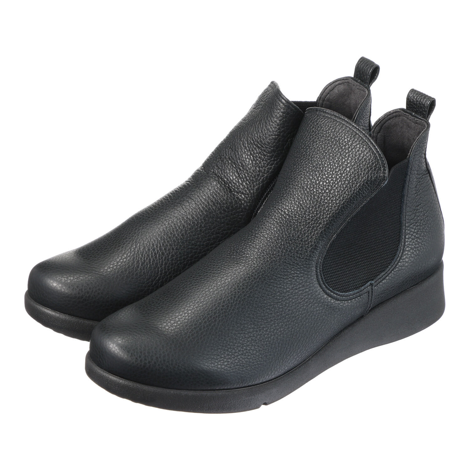 ミスキョウコ 日本製 ソフト牛革 サイドゴアブーツ