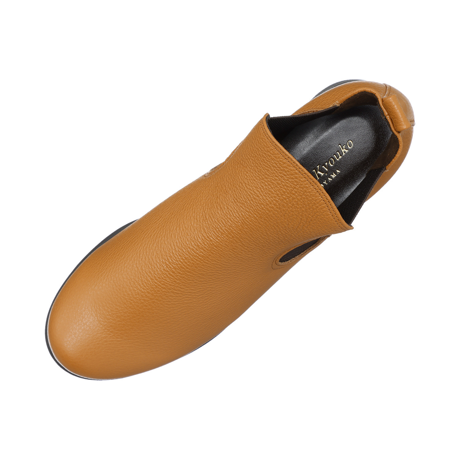 ミスキョウコ 日本製 ソフト牛革 サイドゴアブーツ