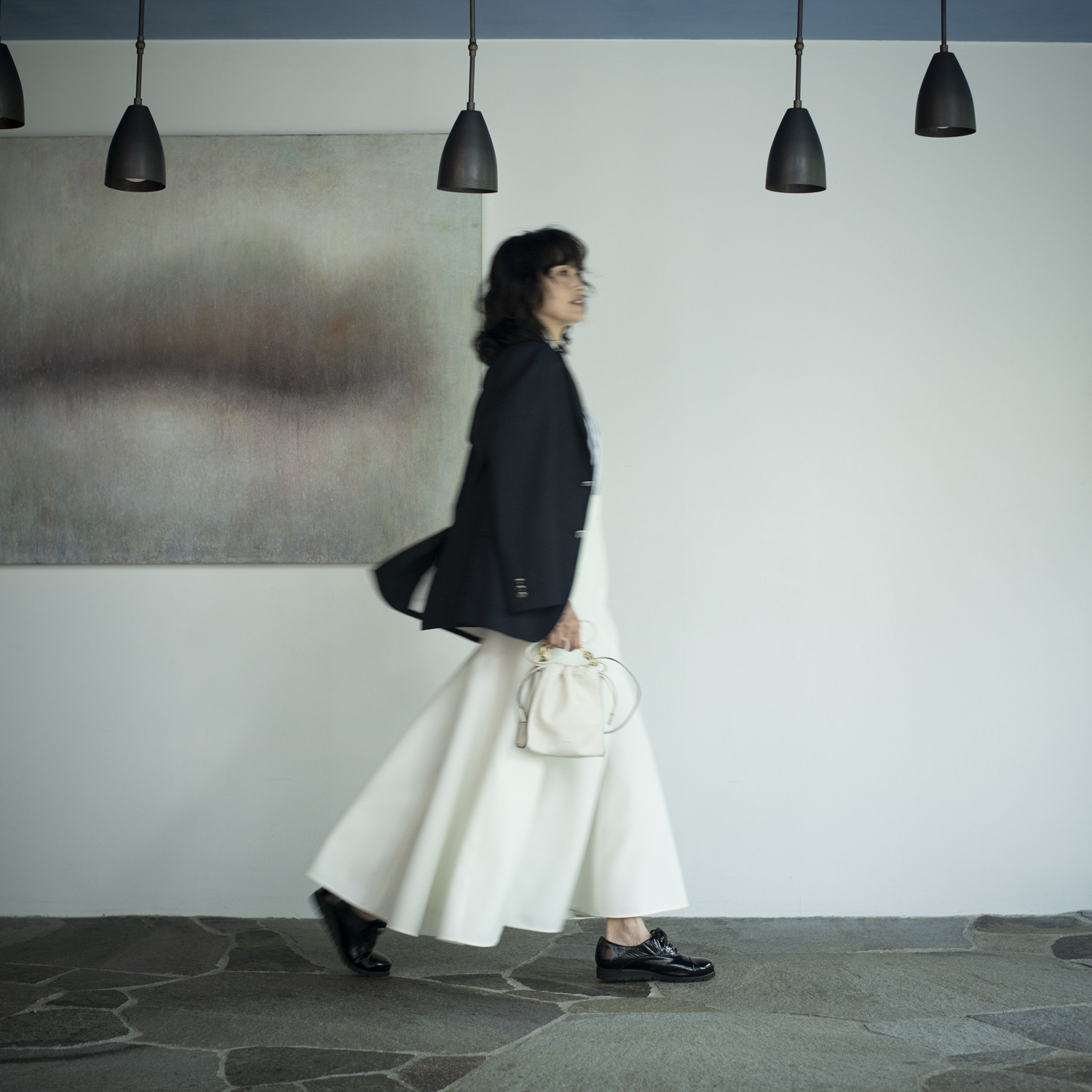 ミスキョウコ 日本製 牛革ソフトエナメル レースアップ 軽量トラッドシューズ