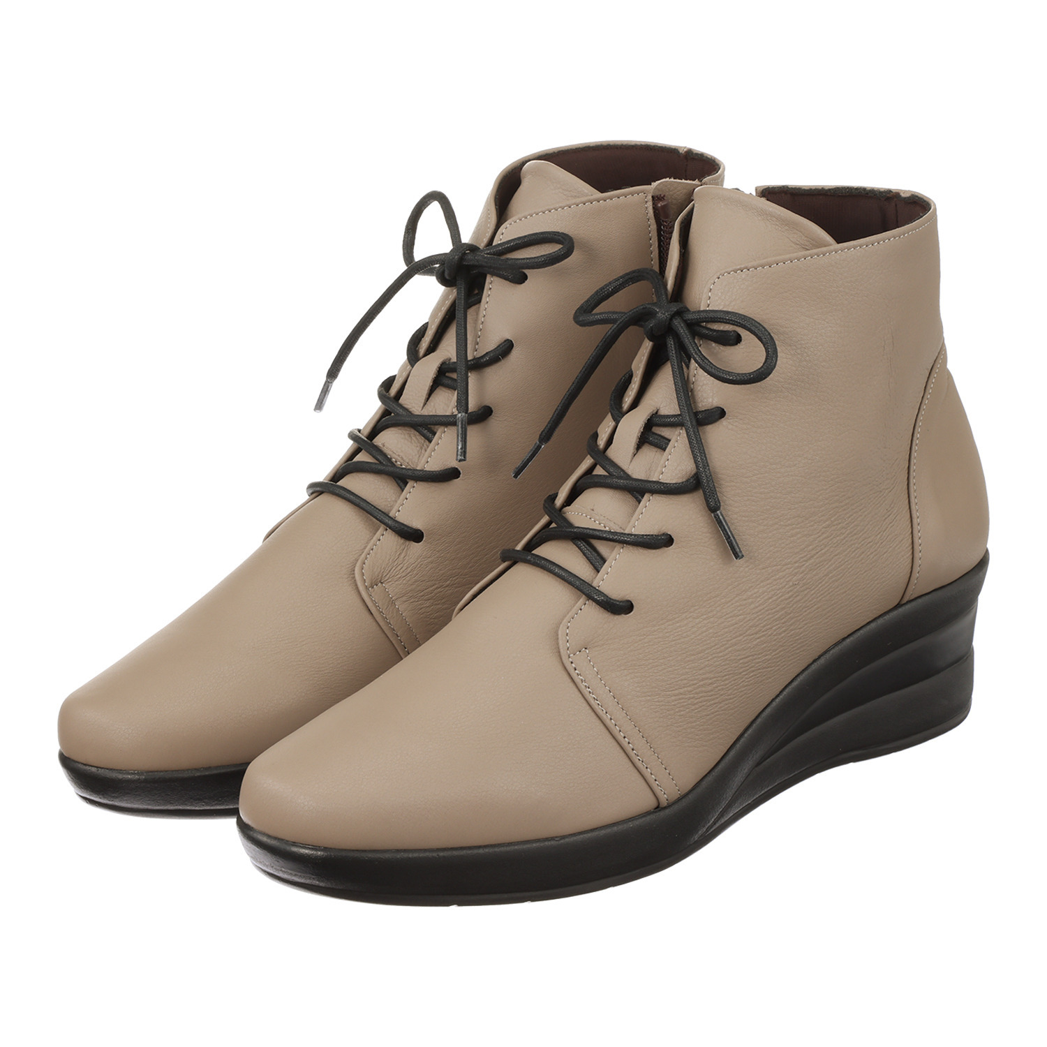 マイレ 日本製 はっ水極上カーフレザー 軽量レースアップブーツ