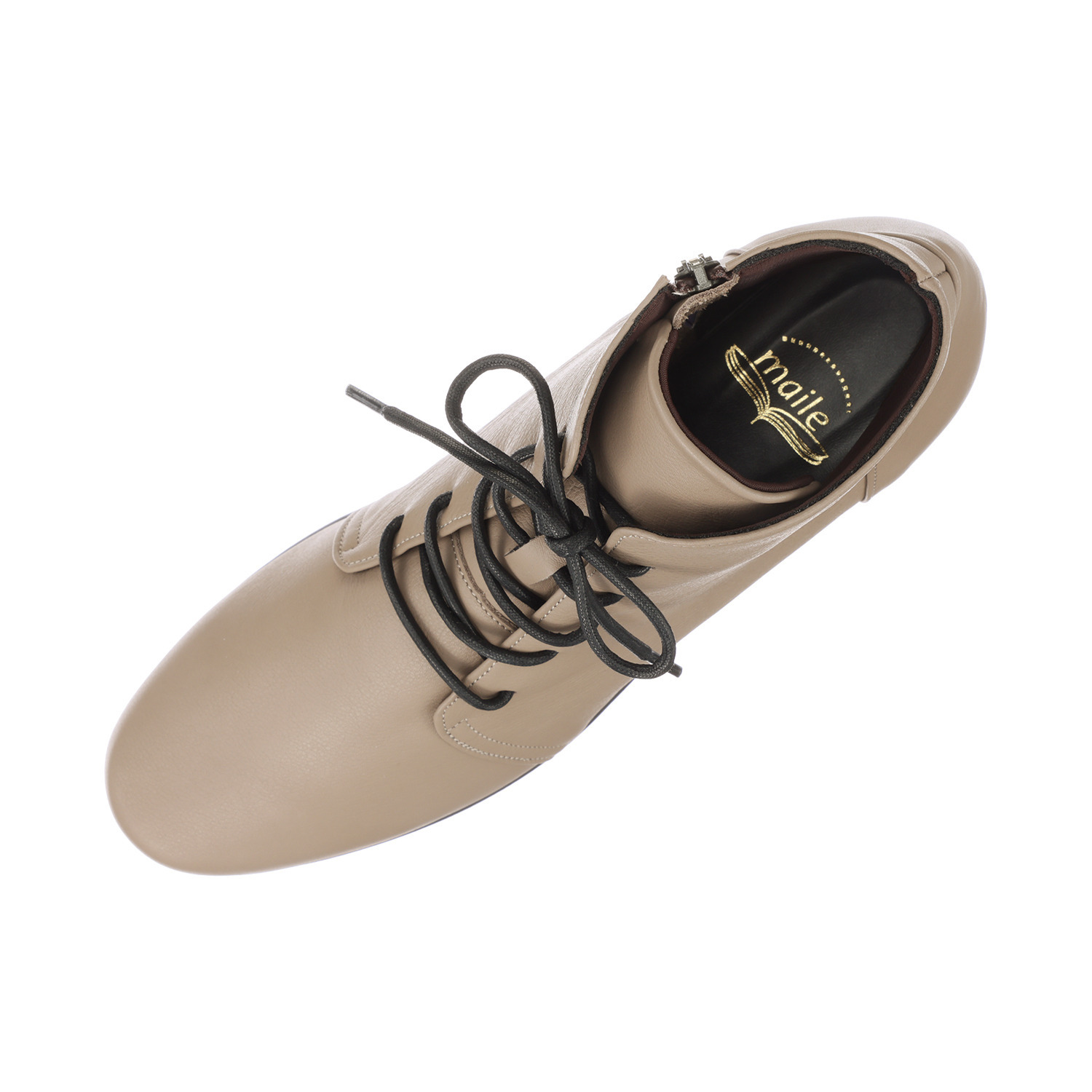 マイレ 日本製 はっ水極上カーフレザー 軽量レースアップブーツ