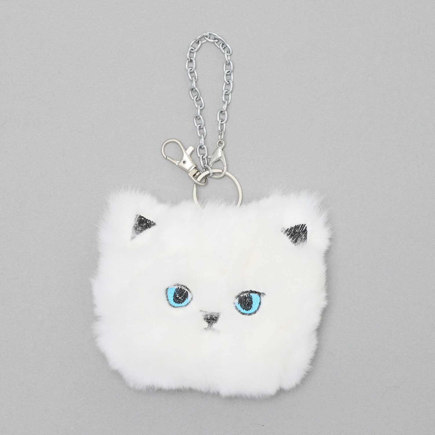 ティエドゥール レッキスラビットで作った 猫ちゃん チャームポーチ