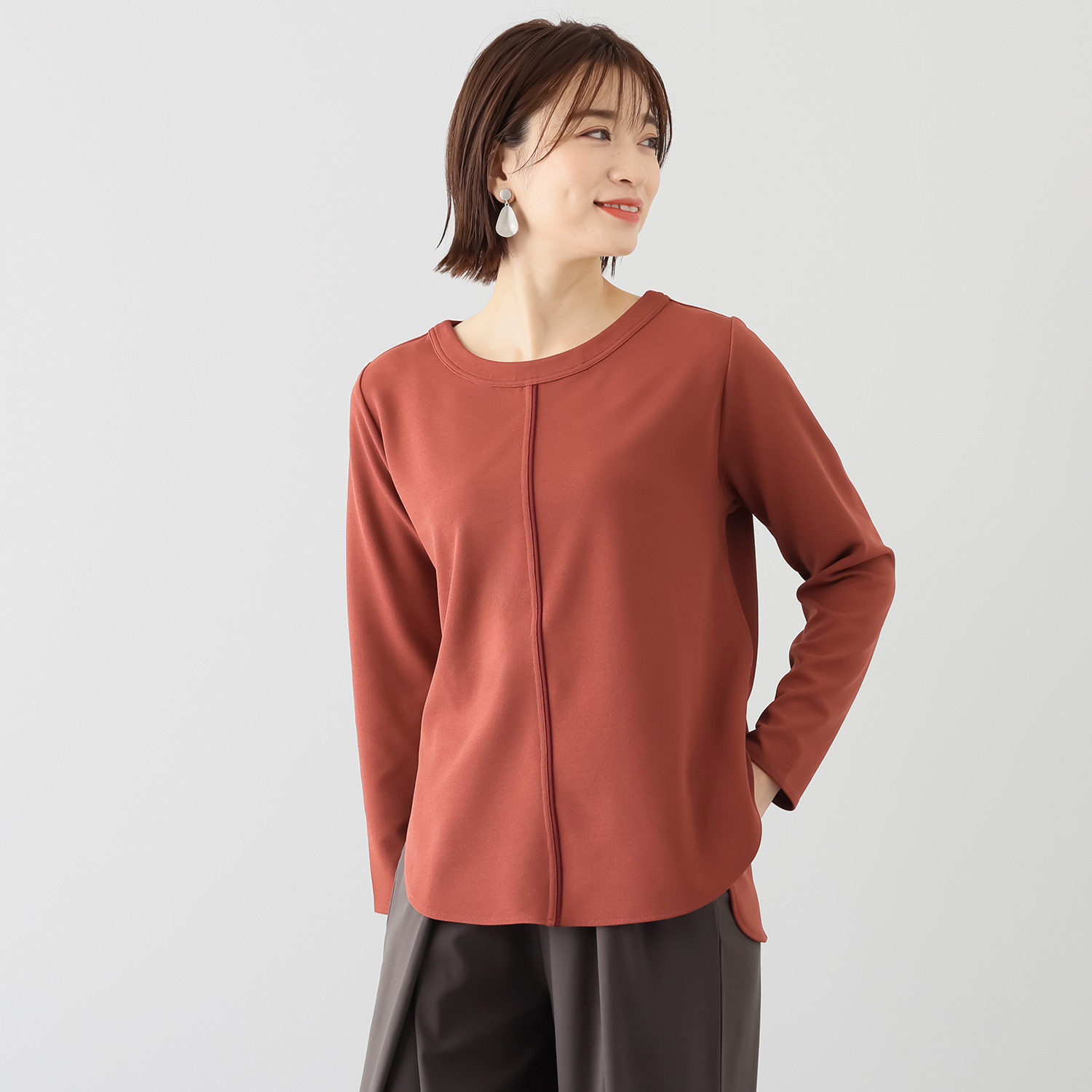 フーア グログランアクセント プルオーバー