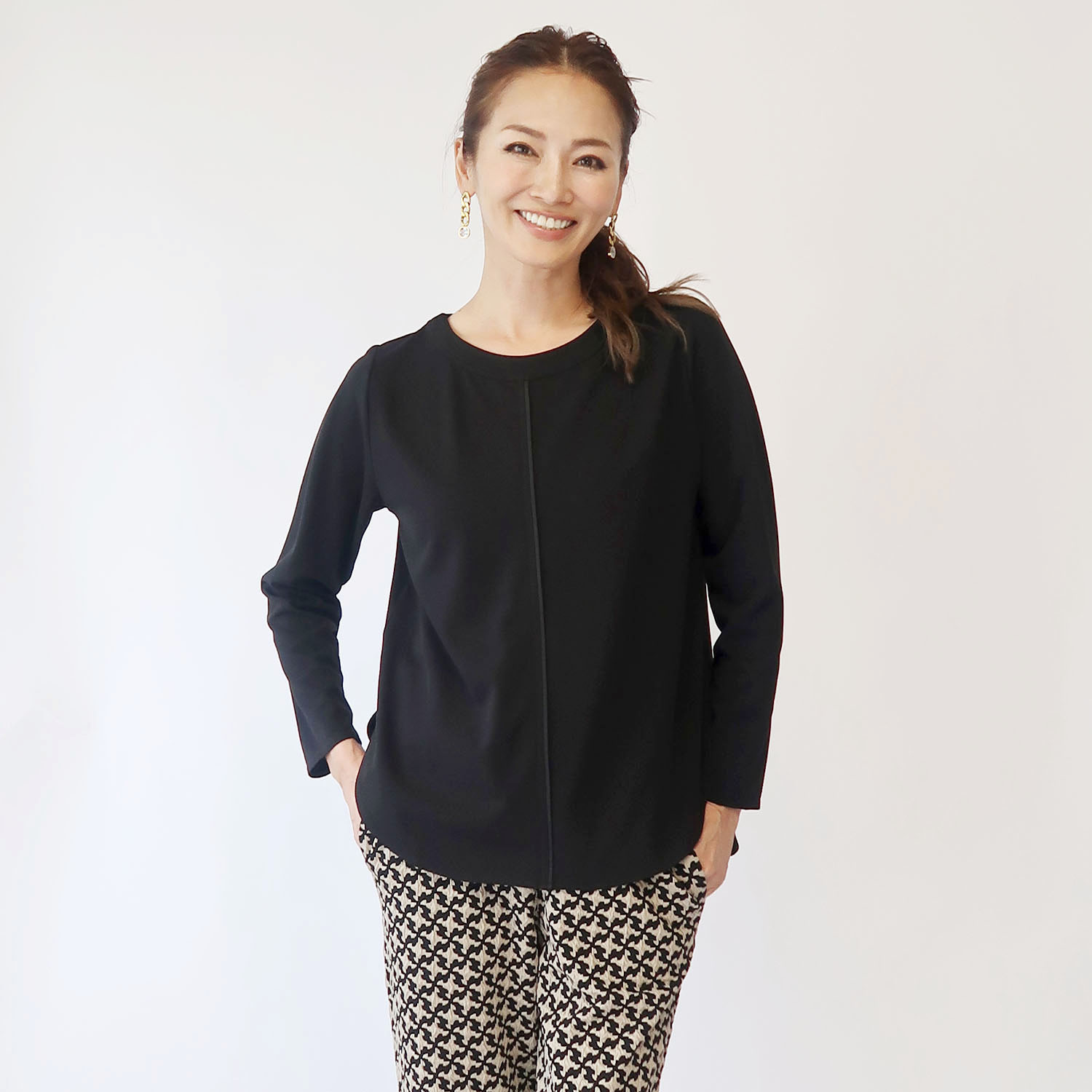 フーア グログランアクセント プルオーバー