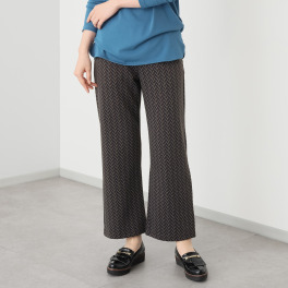 フーア ニットジャガード ストレッチパンツ