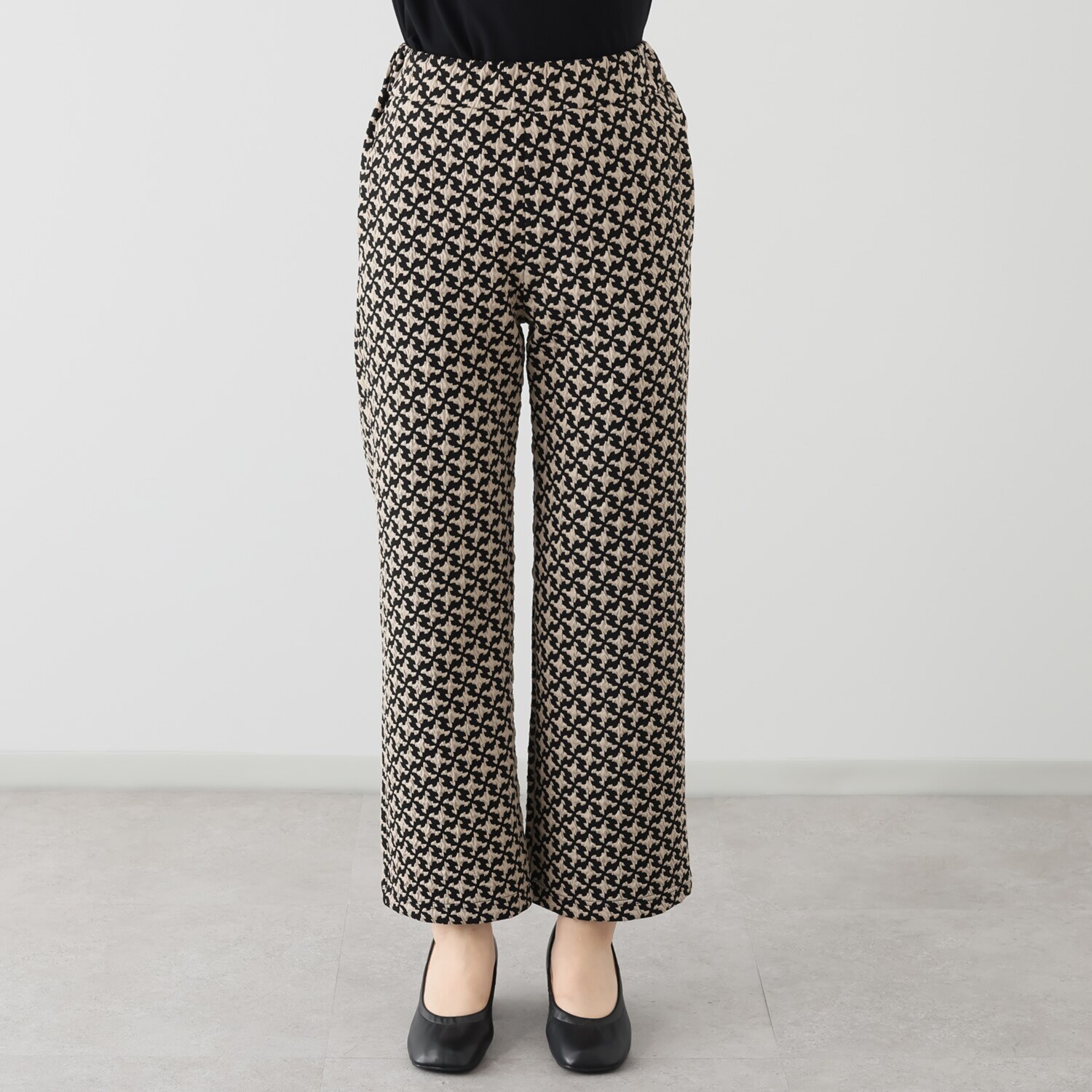 フーア ニットジャガード ストレッチパンツ