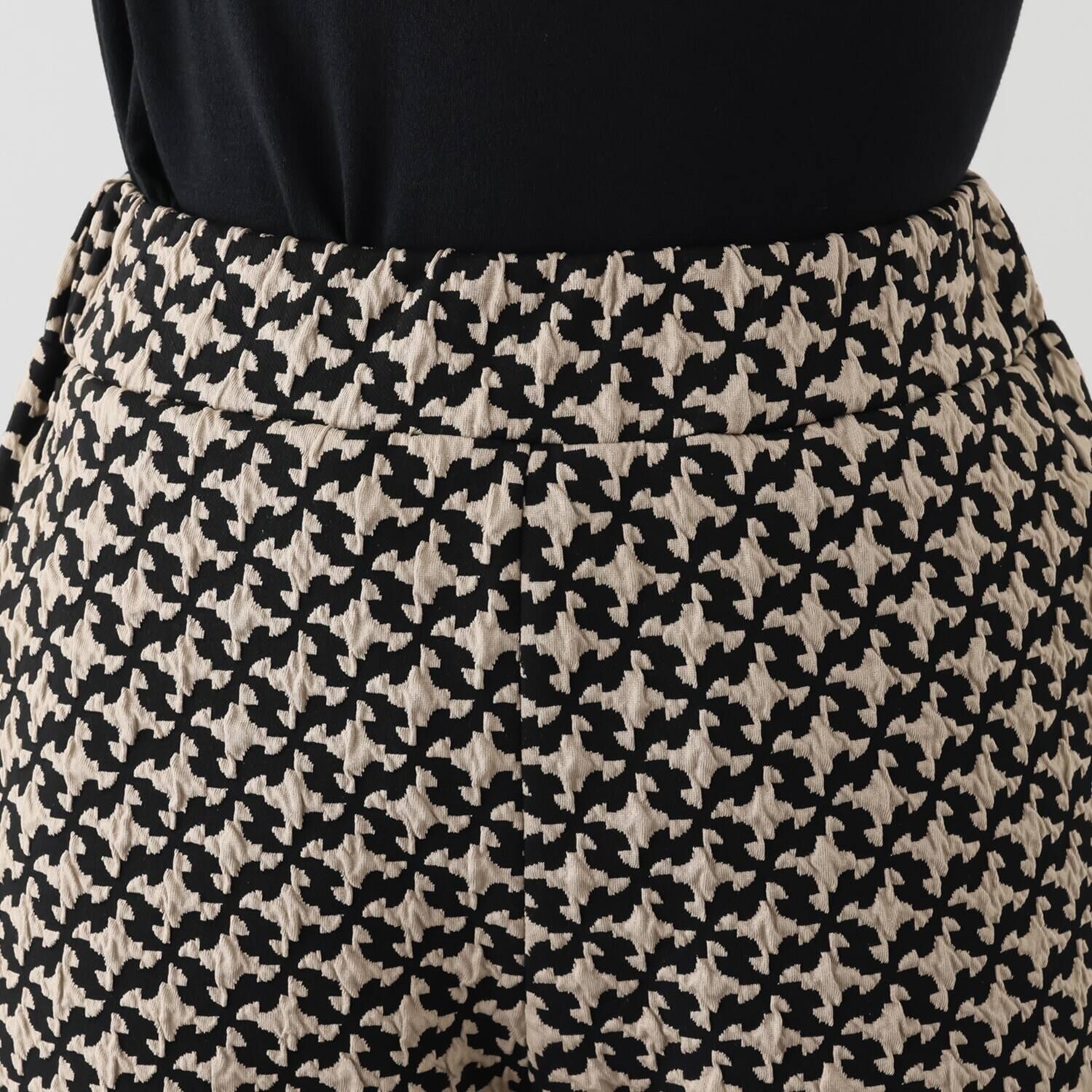 フーア ニットジャガード ストレッチパンツ