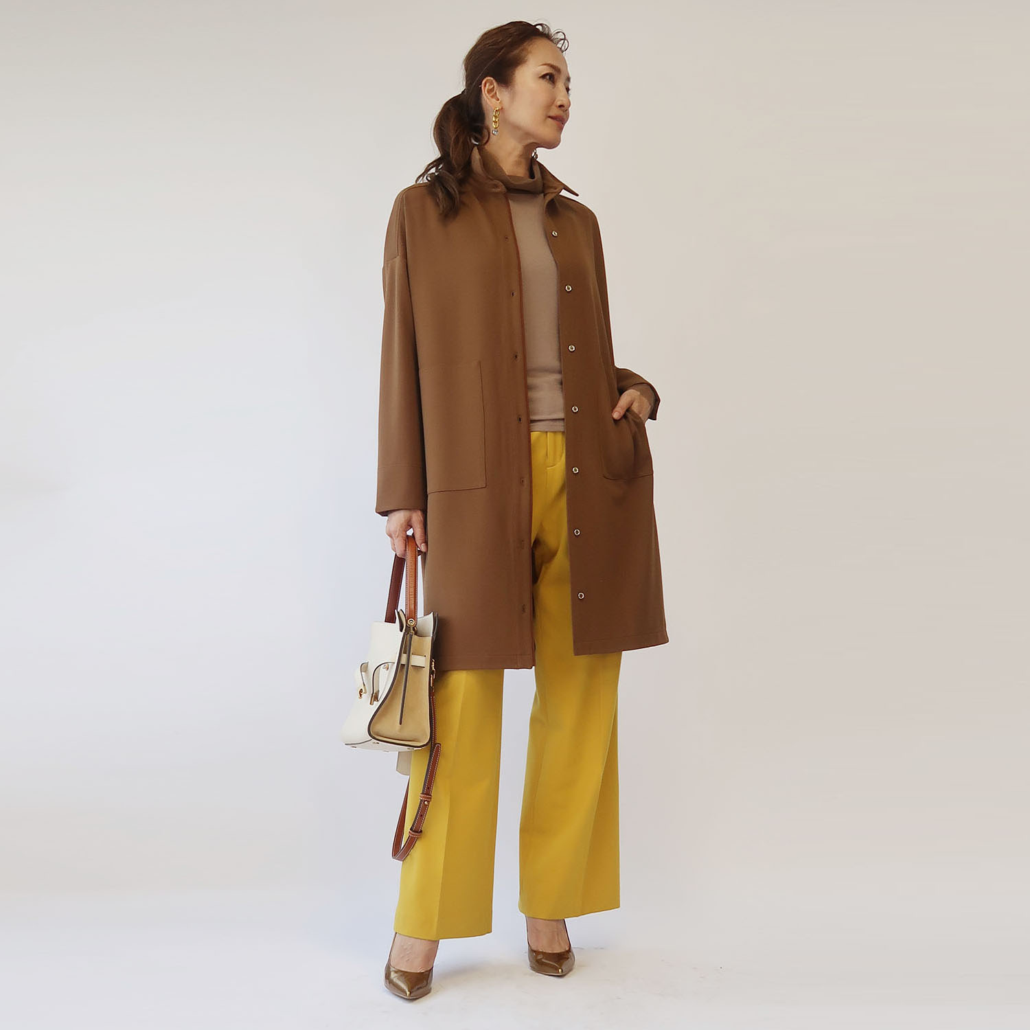 フーア チュールミックス のびのびカットソー プルオーバー