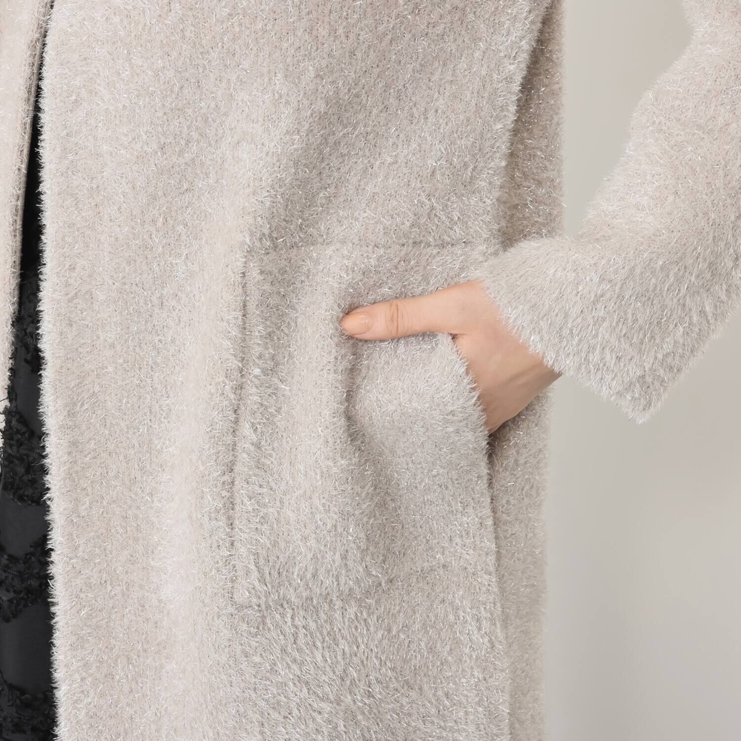 フーア ブリリアントラメ ニットコート