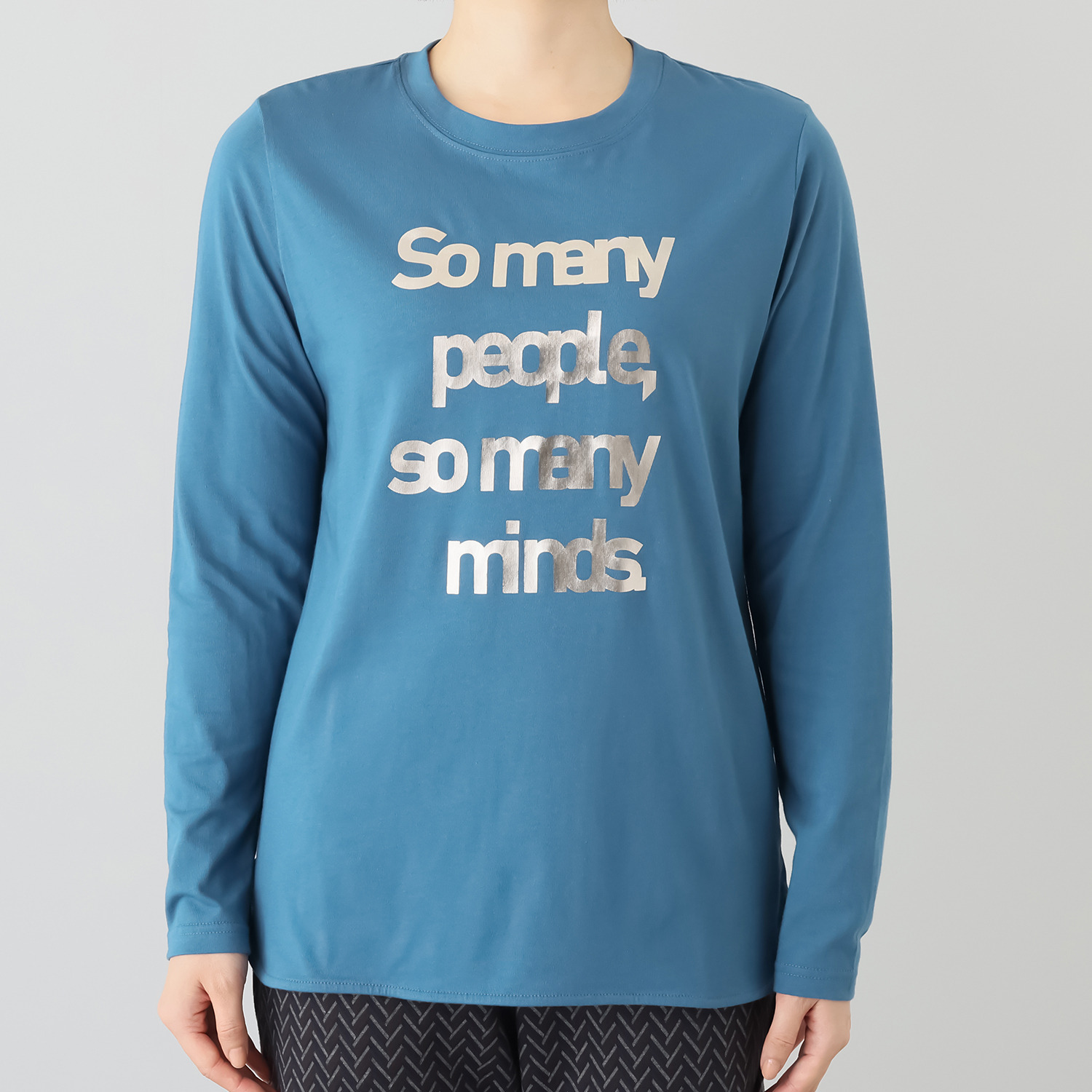 フーア 箔プリント ロングスリーブＴシャツ