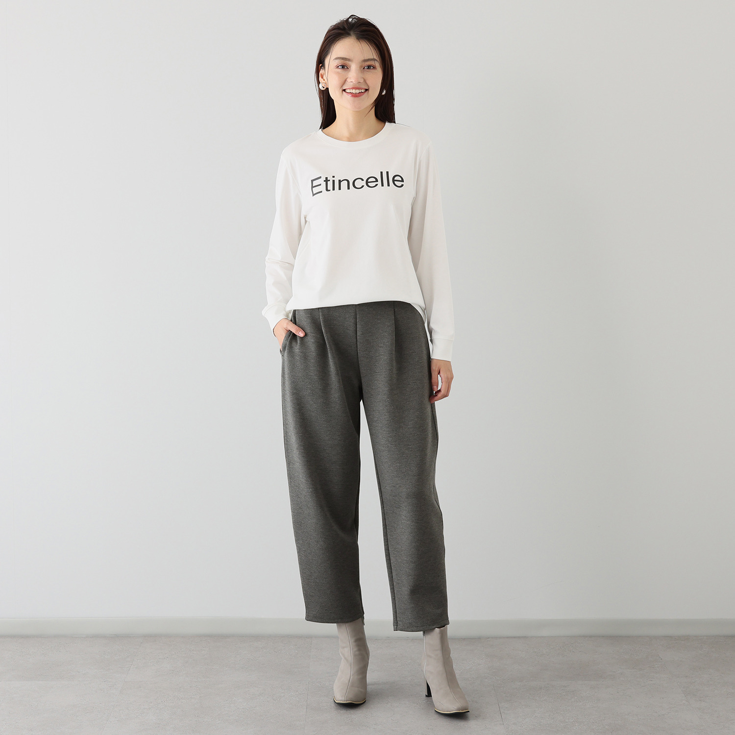 ルクオーレ ロゴプリント ロングスリーブＴシャツ