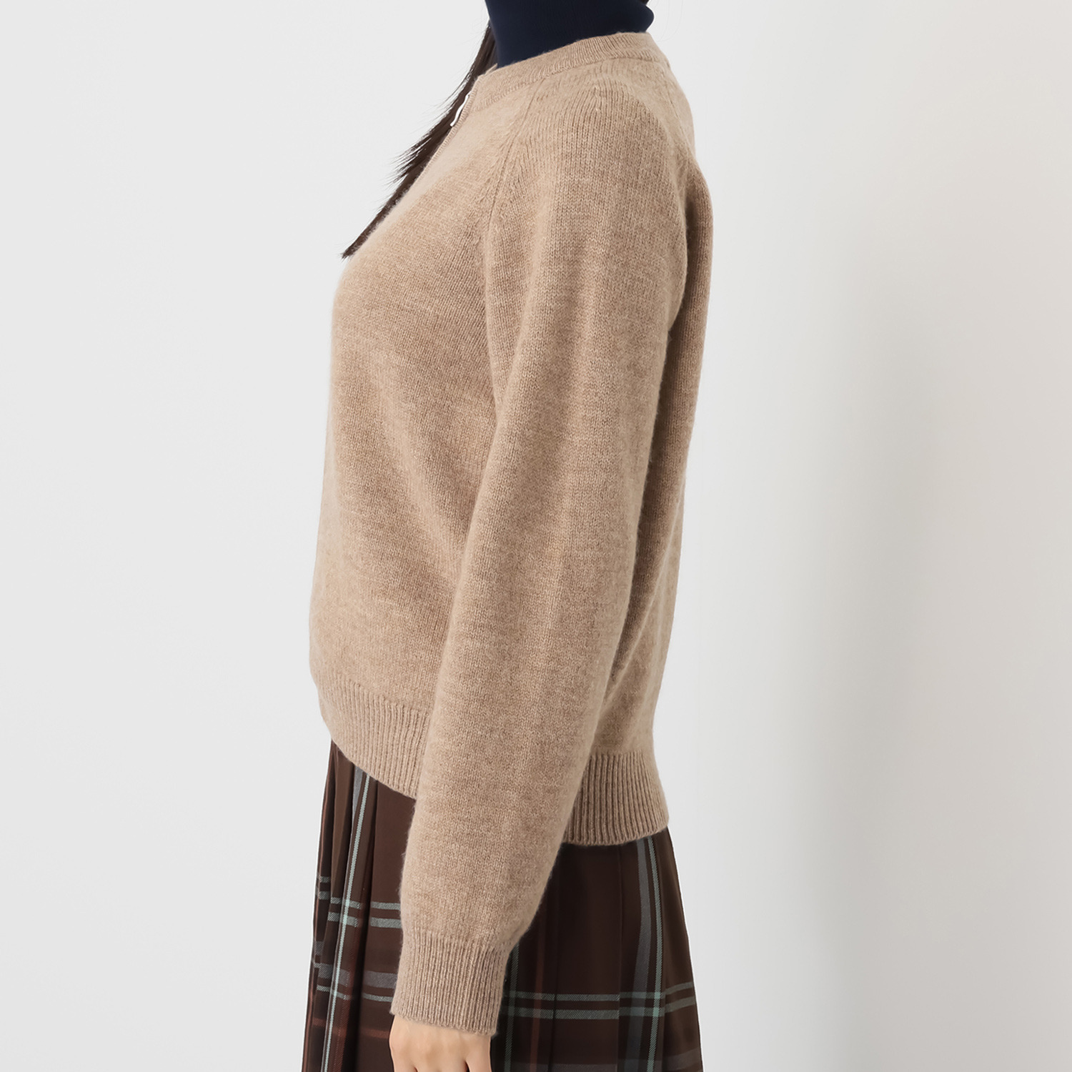 モカサン　ジュンコシマダ ウールカシミヤブレンド ジップアップジャケット