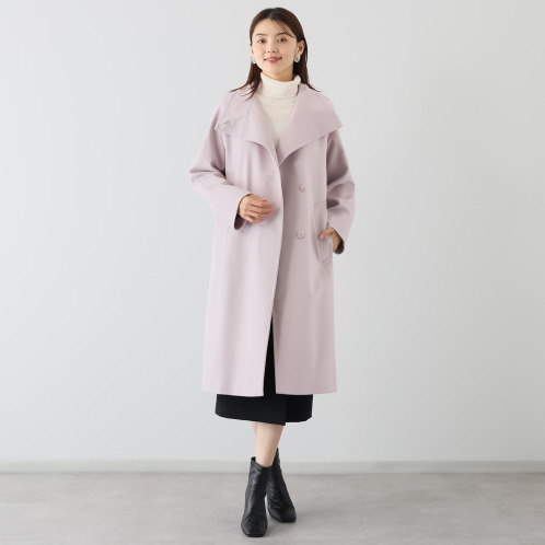 イネド　カシミヤ１００％　ロングコート