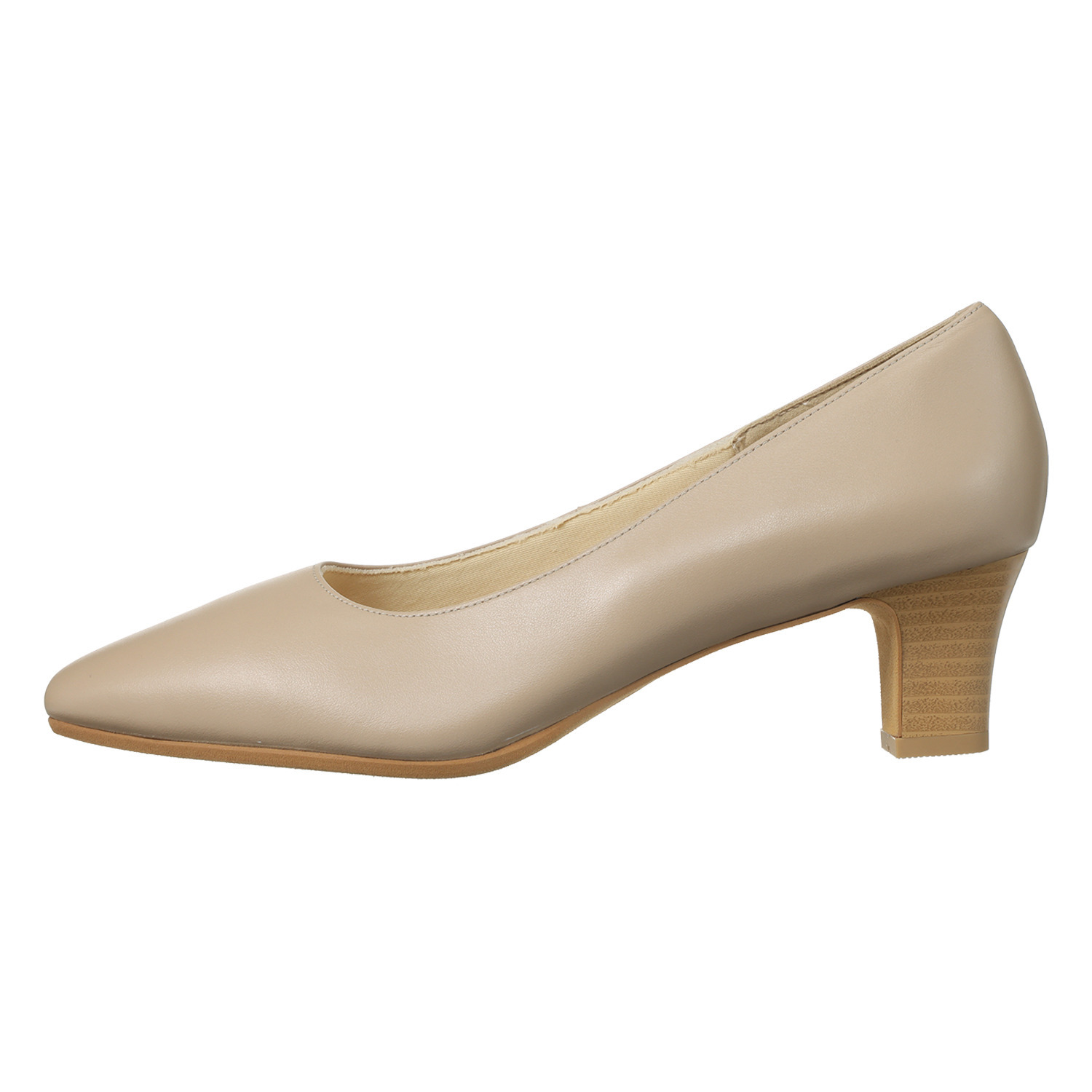 シェルシェエトワール メイドイン東京 レザー柔らか仕立て あか抜け５ｃｍヒール パンプス