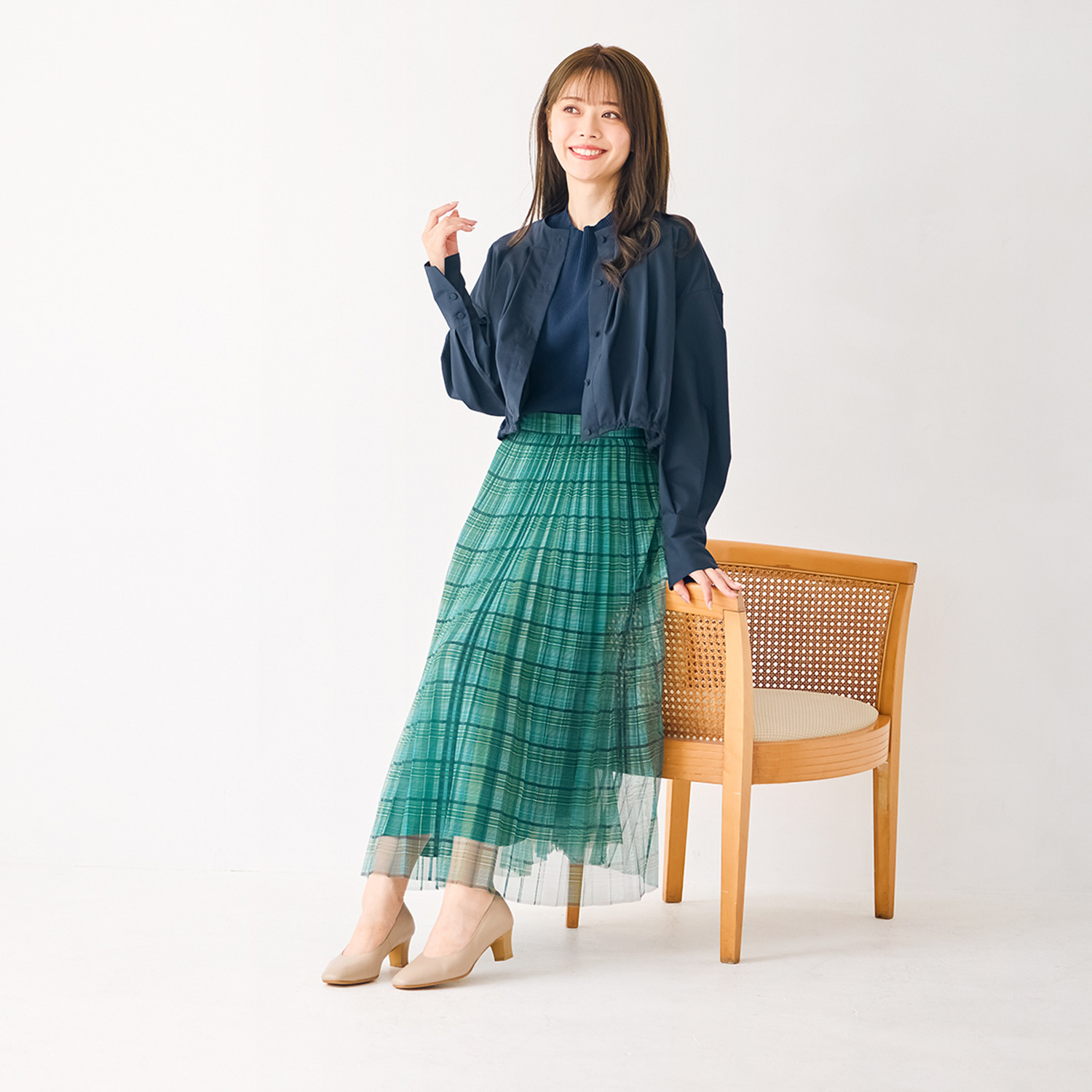 シェルシェエトワール メイドイン東京 レザー柔らか仕立て あか抜け５ｃｍヒール パンプス