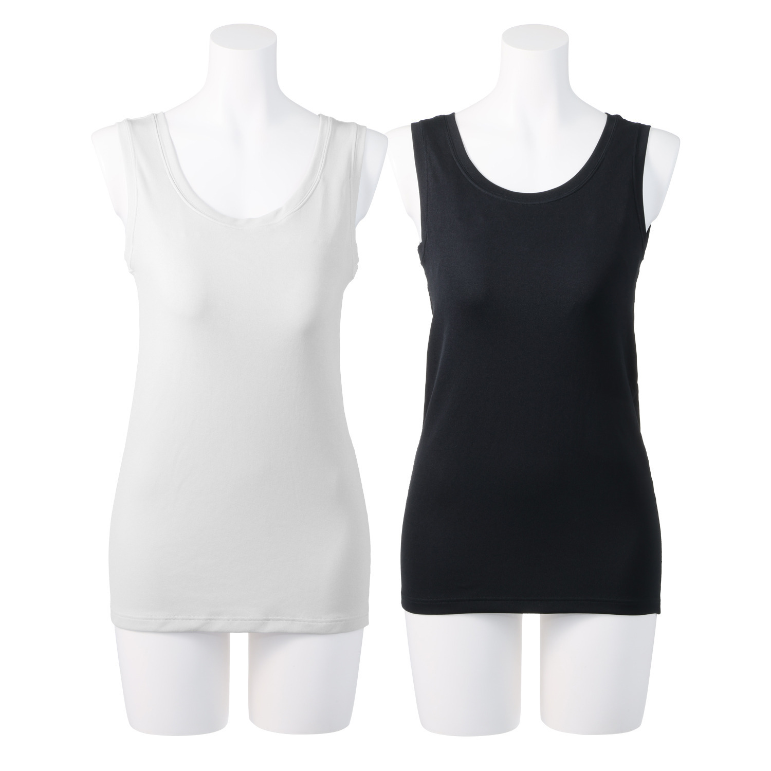 ブリーズドライ 汗ムレ対策　吸放湿 快適さらさら カップ付タンクトップ ２色セット