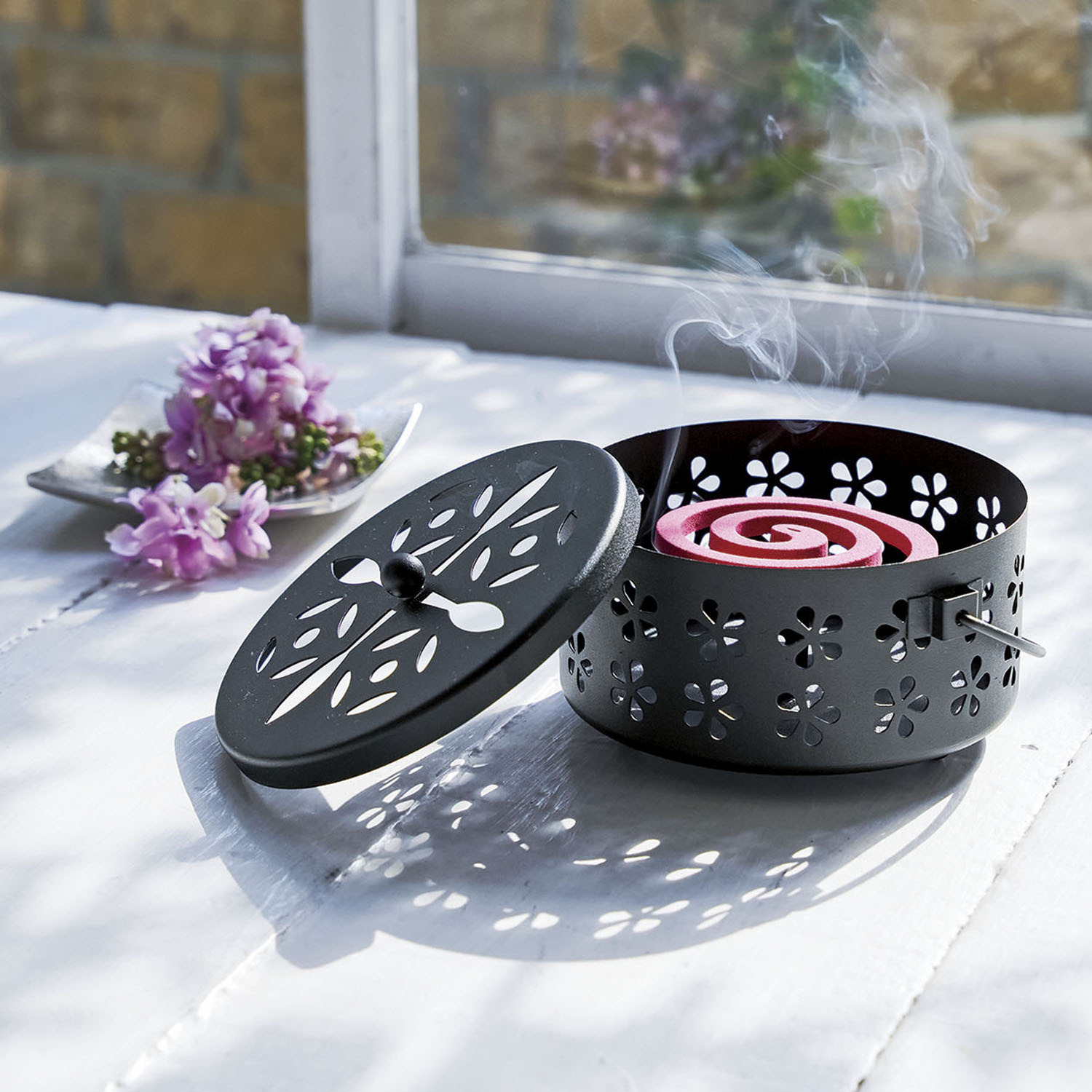 インテリアにもなじむ 持ち運べる 蚊取り線香ホルダー