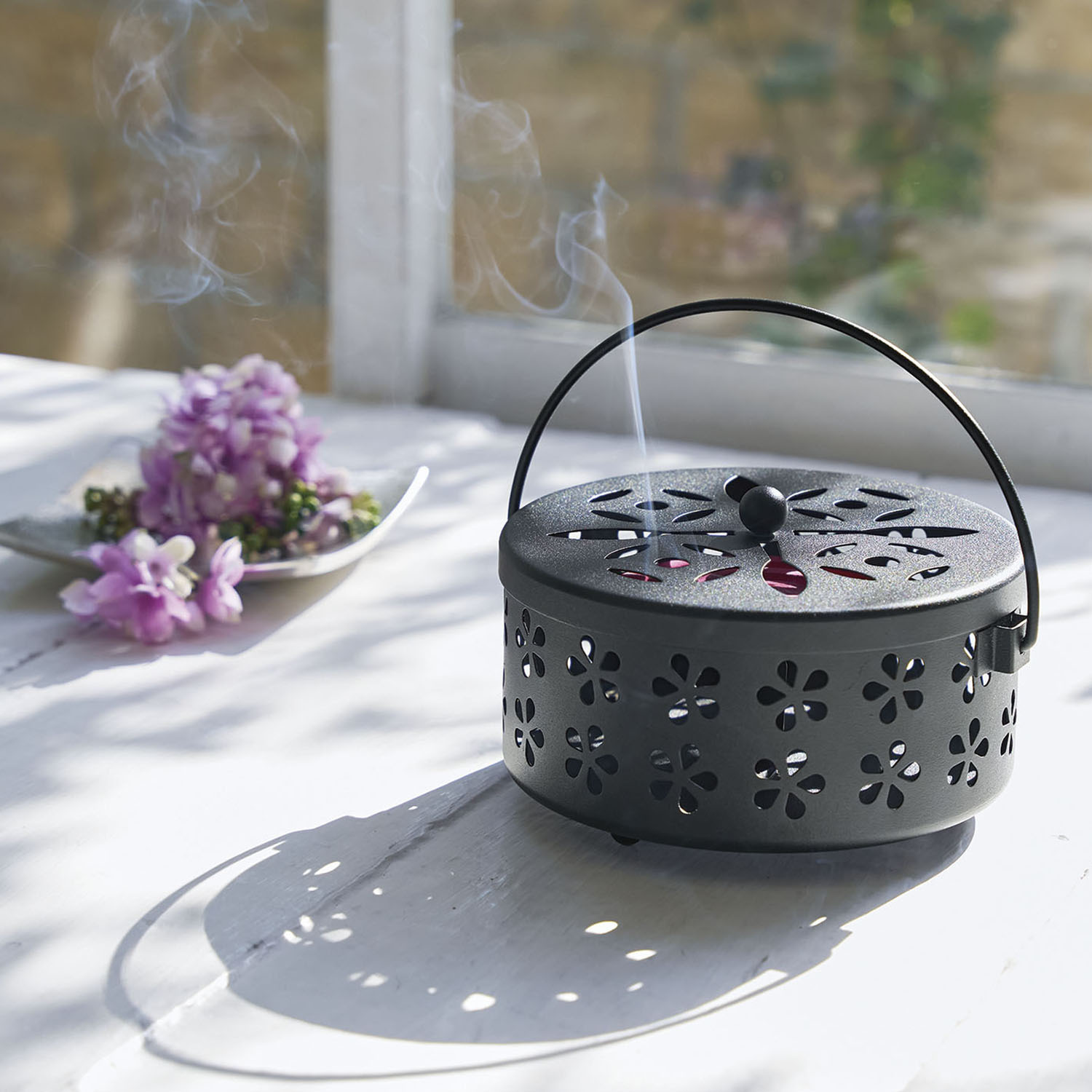 インテリアにもなじむ 持ち運べる 蚊取り線香ホルダー