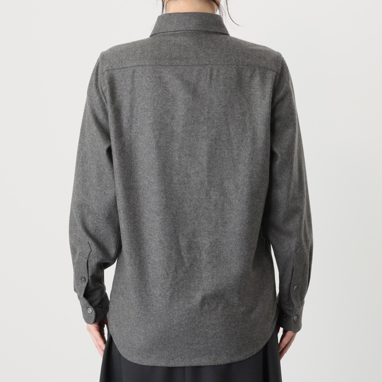 タルマス カシミヤ１００％ フランネルシャツ