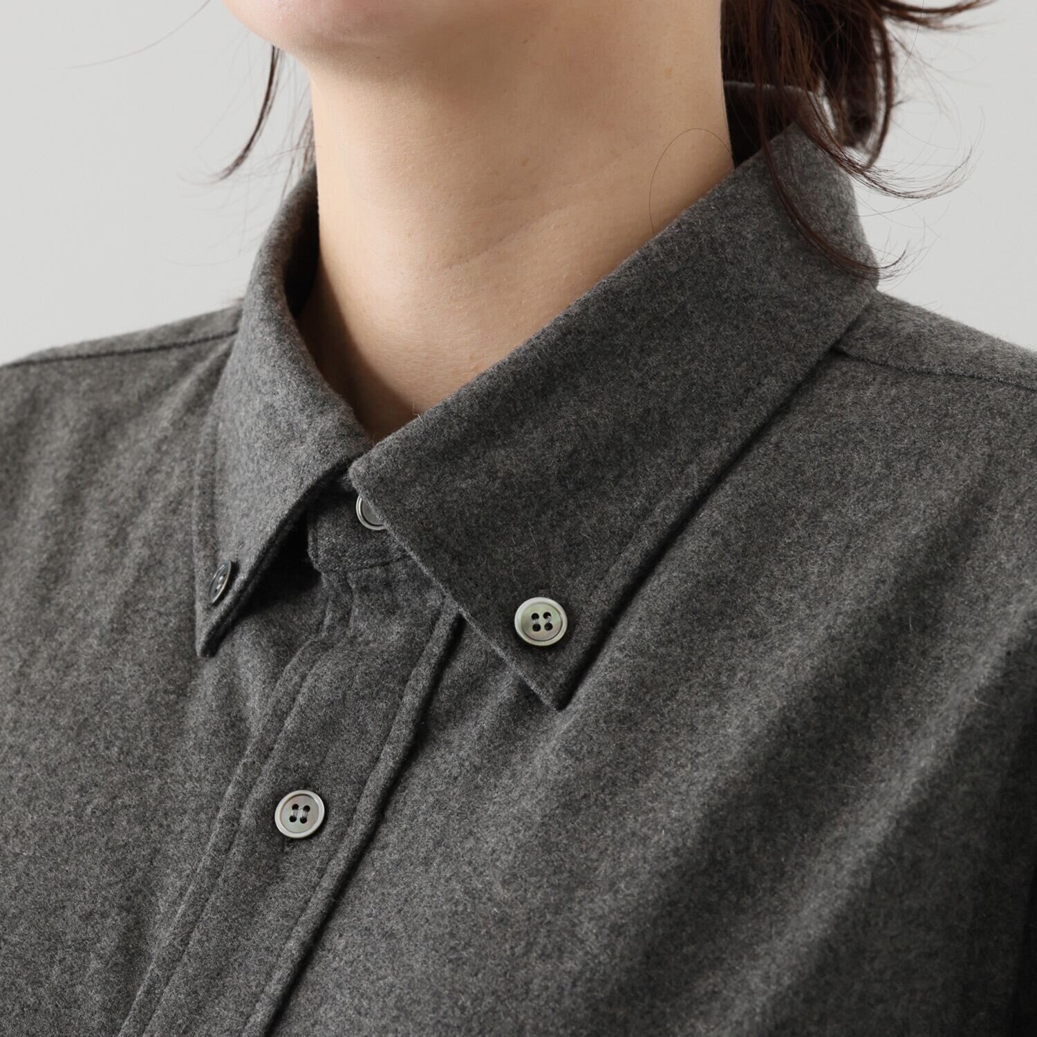 タルマス カシミヤ１００％ フランネルシャツ