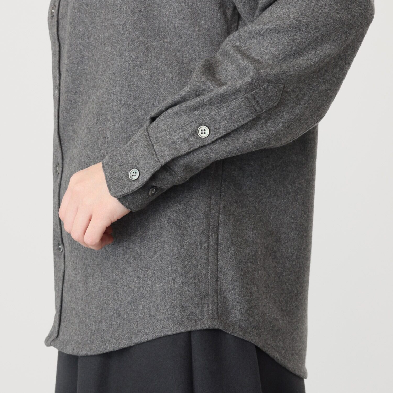 タルマス カシミヤ１００％ フランネルシャツ