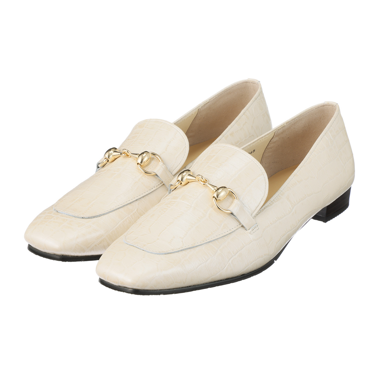 ミズ・ジューヌ 日本製 牛革 ビットデザイン シューズ