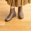 フィグリーノ 日本製　牛革柔らか仕立て 超軽量　メダリオン ウェッジソールブーツ
