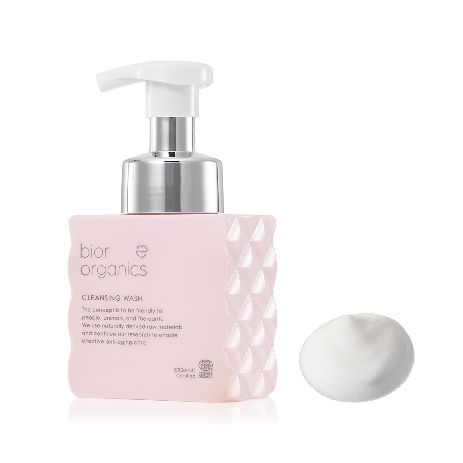 ビオール　オーガニクス エコサートコスモス オーガニック認証取得 美容成分１００％配合 ホイップ クレンジングソープ ＶＣＥＸ　ロゼ＆ネロリ ３本豪華特別セット