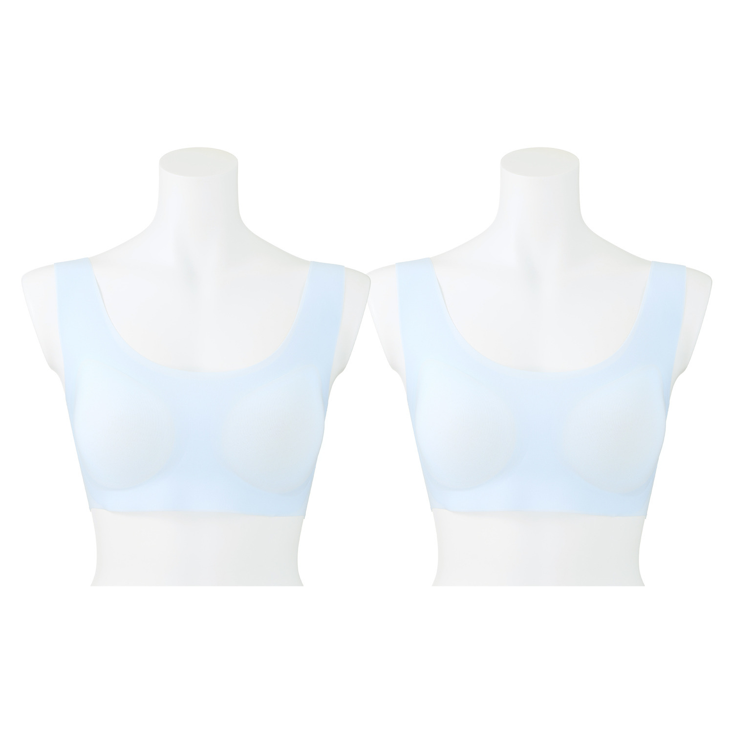 マリランテ 暑い夏にメッシュで快適！ 接触冷感・速乾 シームレスハーフトップ ２枚セット