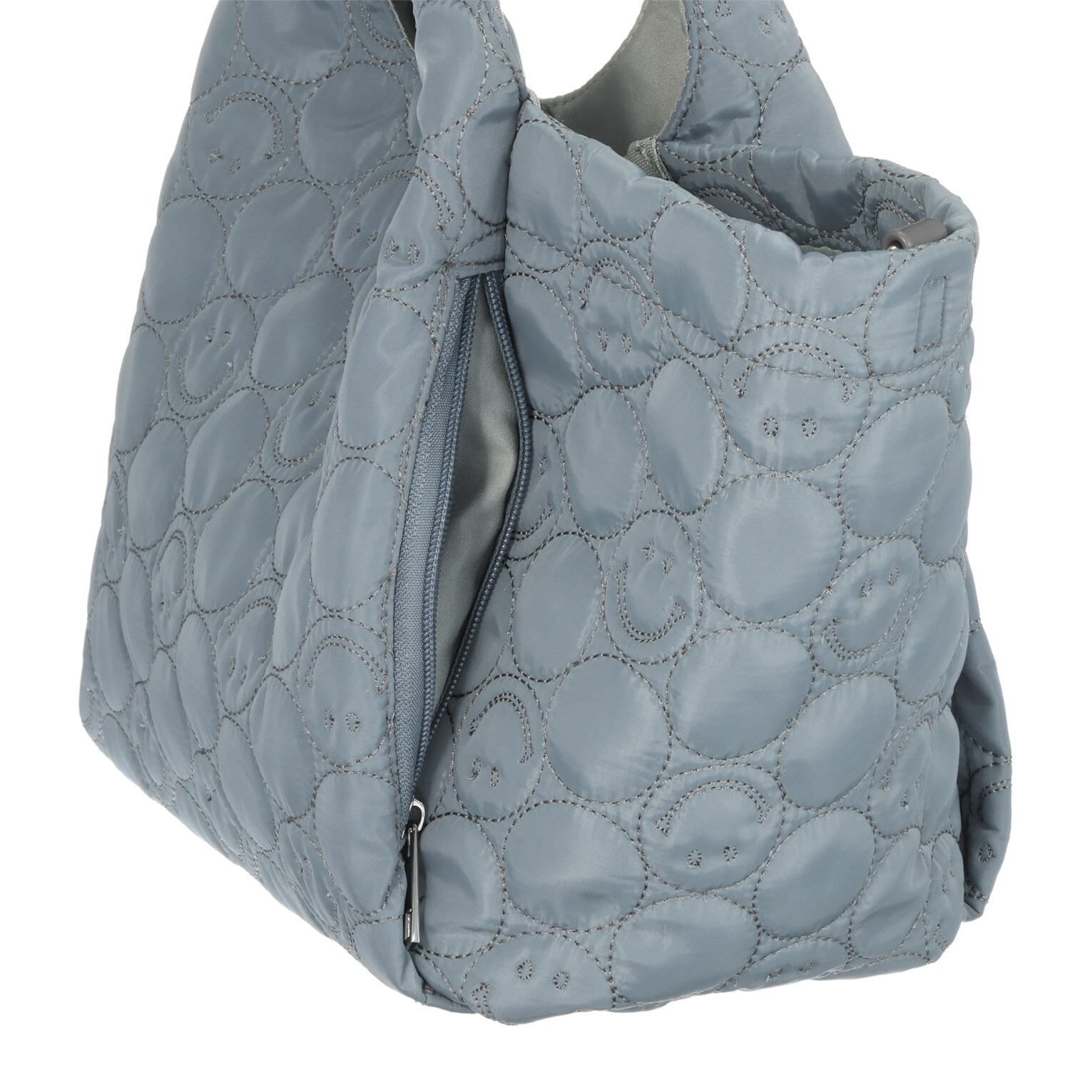 クーコ スマイリーフェイス キルトデザイン 多機能 ２ウェイトートバッグ