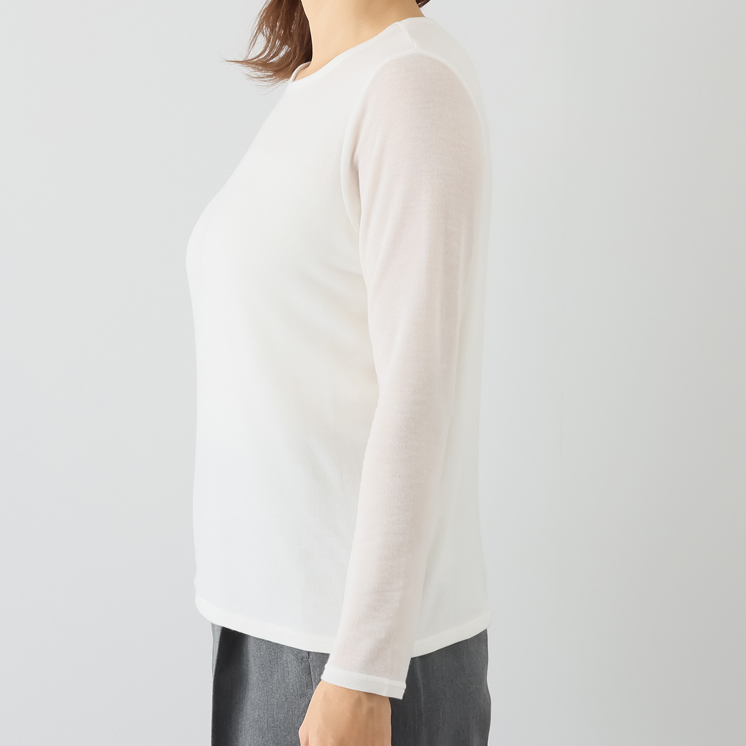 レア　ジェム 極上の肌当たり 大人の上質ジャージー 万能プルオーバー