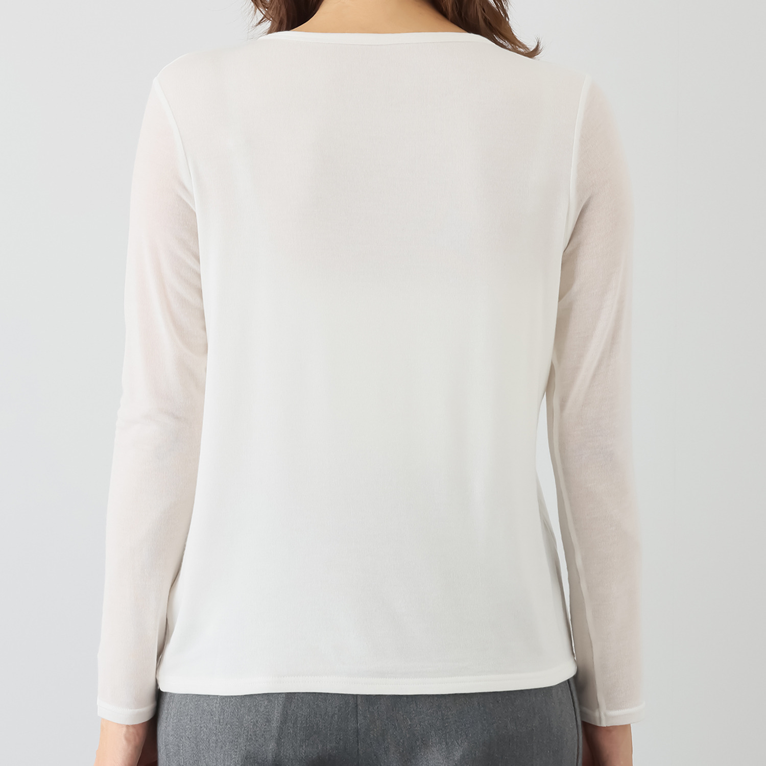 レア　ジェム 極上の肌当たり 大人の上質ジャージー 万能プルオーバー