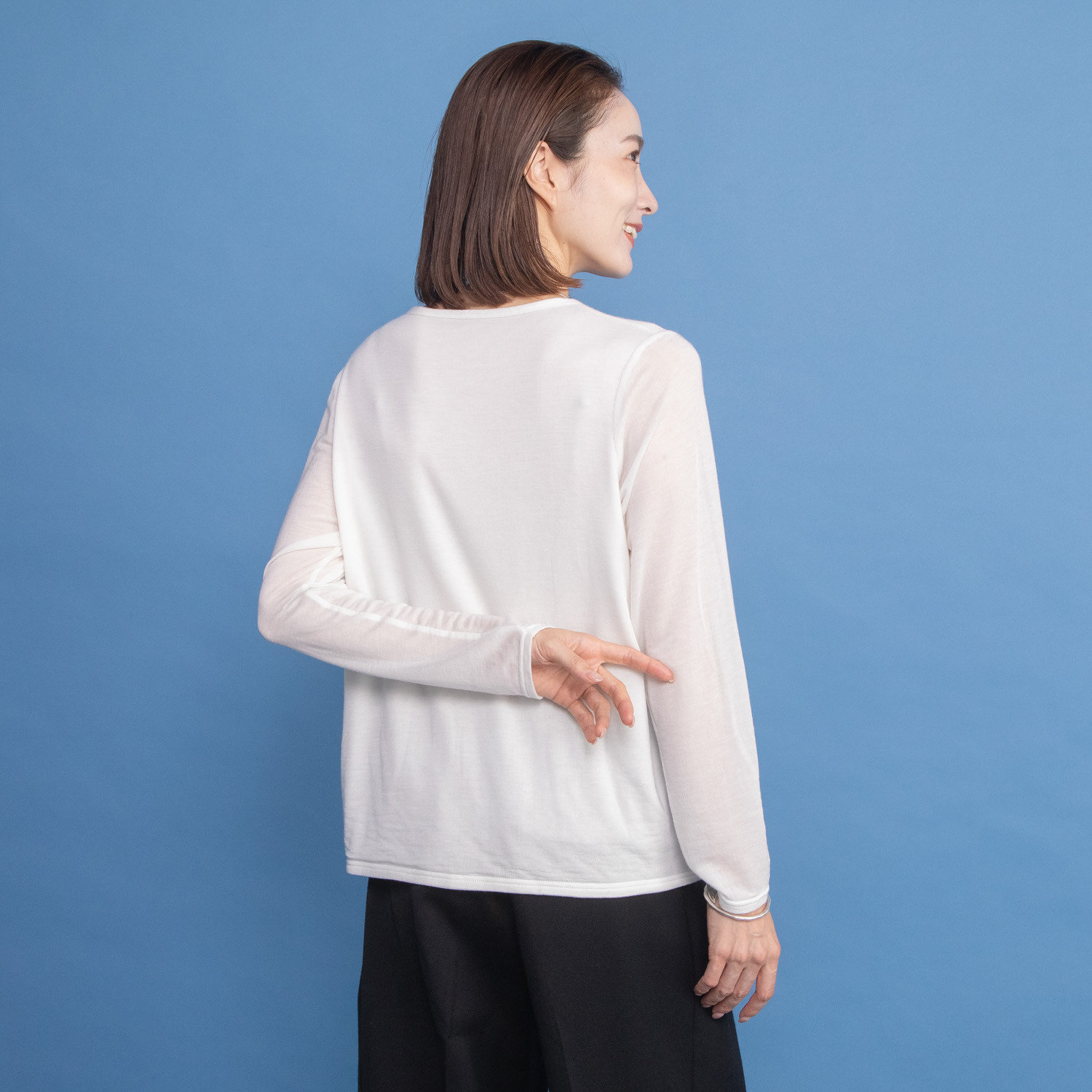 レア　ジェム 極上の肌当たり 大人の上質ジャージー 万能プルオーバー