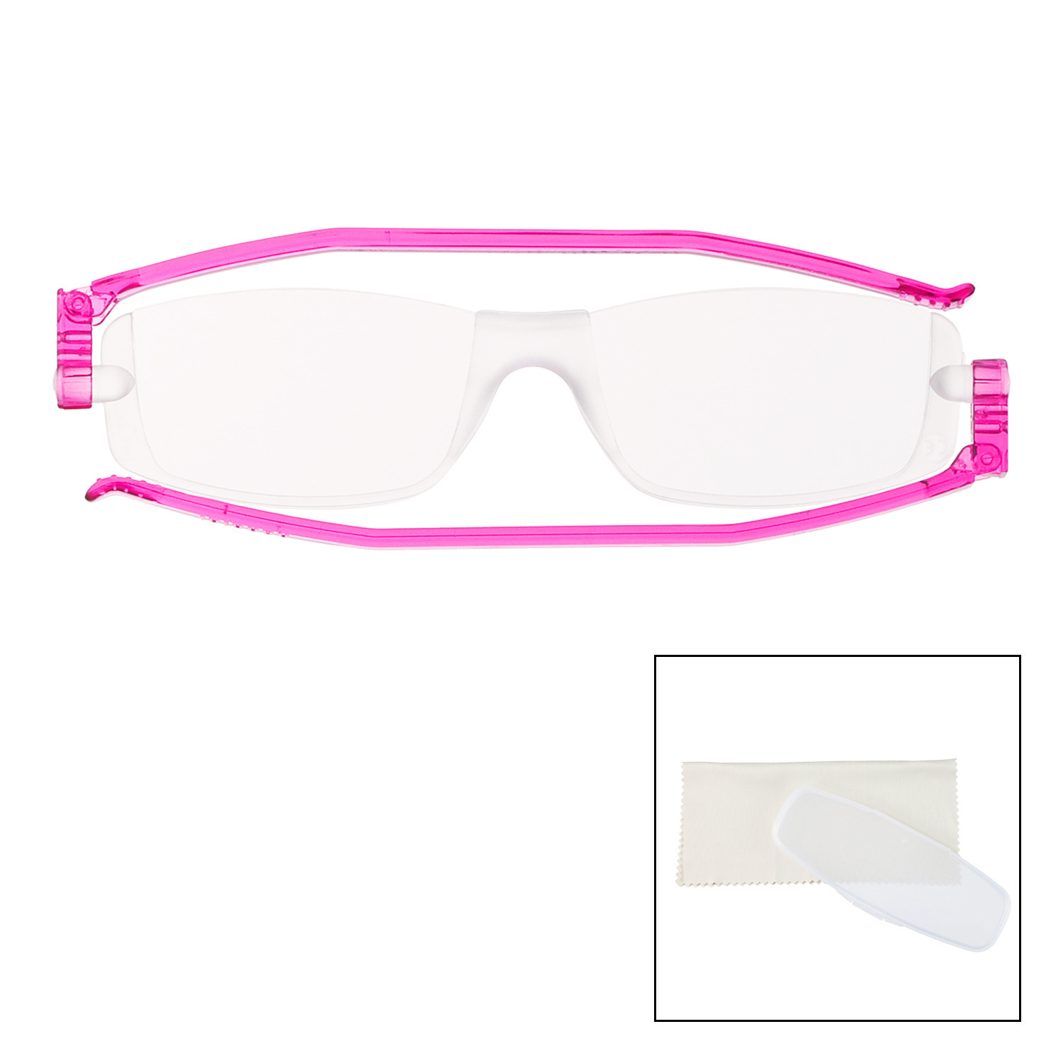 ナンニーニ イタリア製 薄型リーディンググラス コンパクトグラス２＆ くもり止めクロス