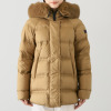 ピューテリー 贅沢フォックスファー付 ミドル丈ダウンコート