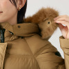 ピューテリー 贅沢フォックスファー付 ミドル丈ダウンコート