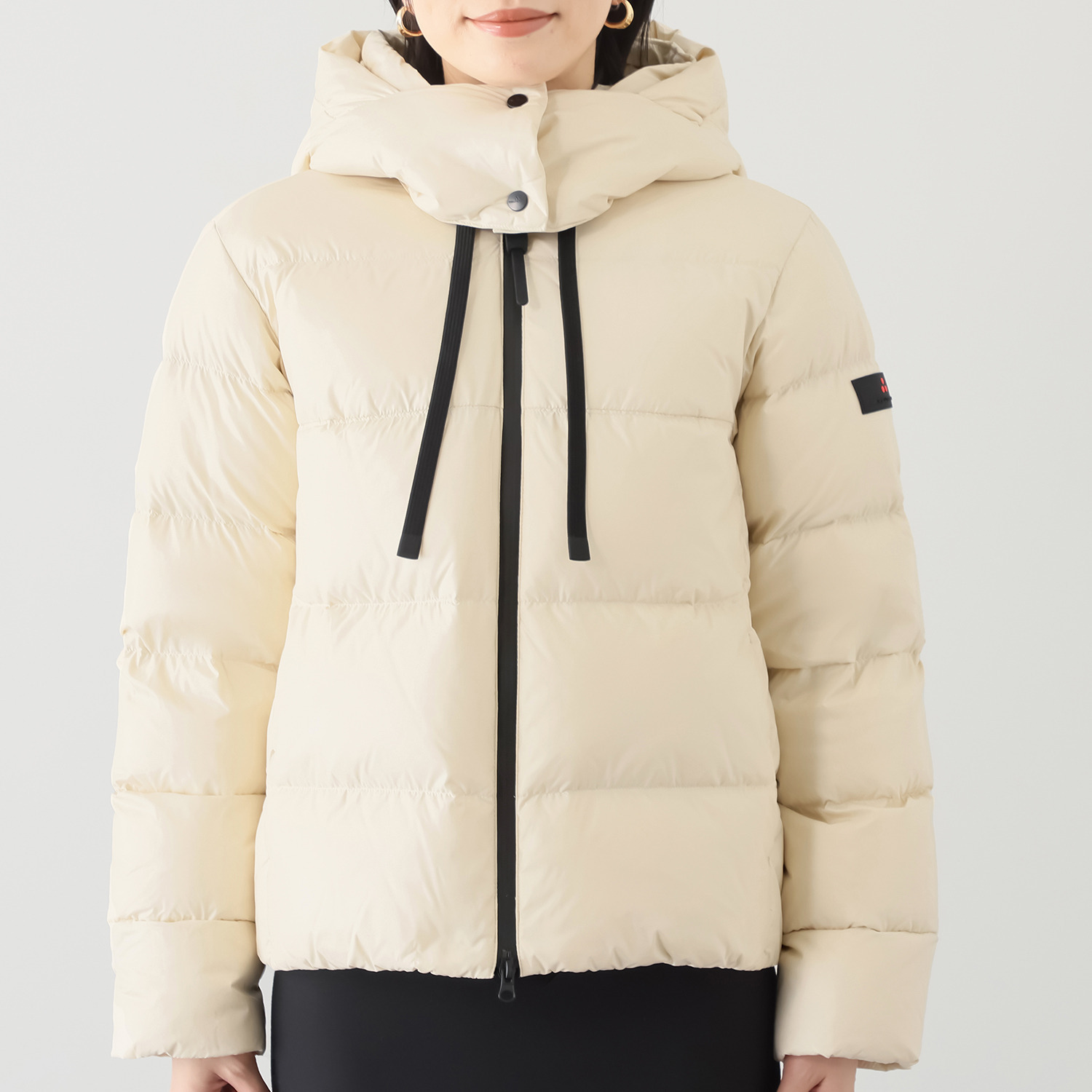 ピューテリー 類を見ない！ ダブルフード ショートダウンジャケット