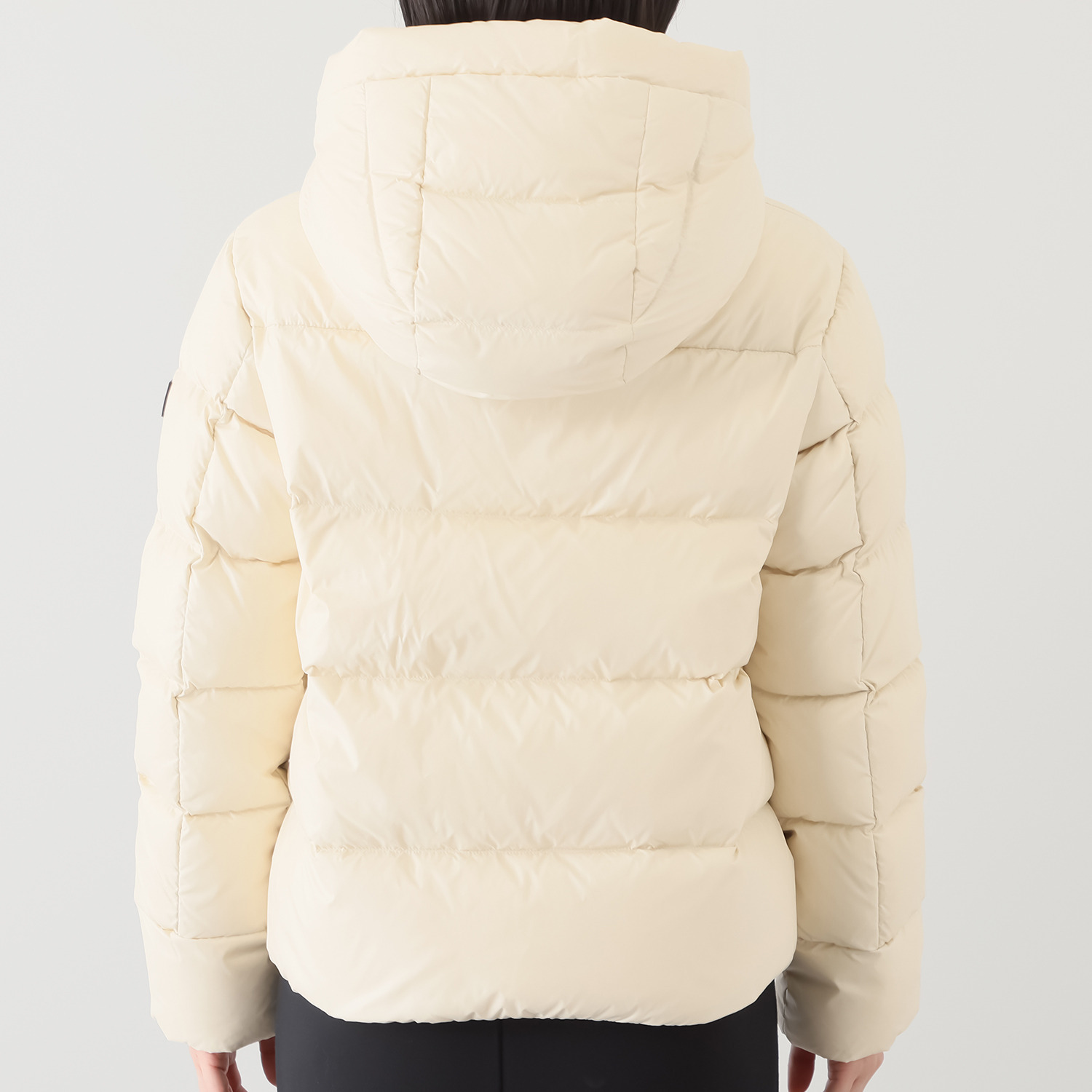 ピューテリー 類を見ない！ ダブルフード ショートダウンジャケット