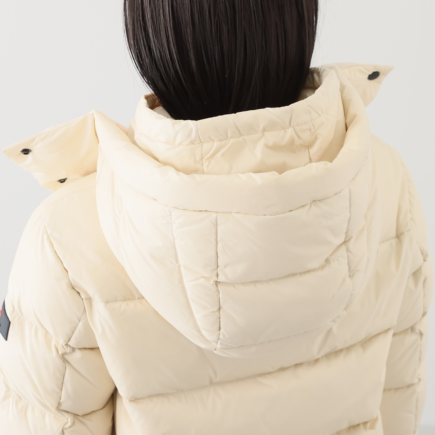 ピューテリー 類を見ない！ ダブルフード ショートダウンジャケット