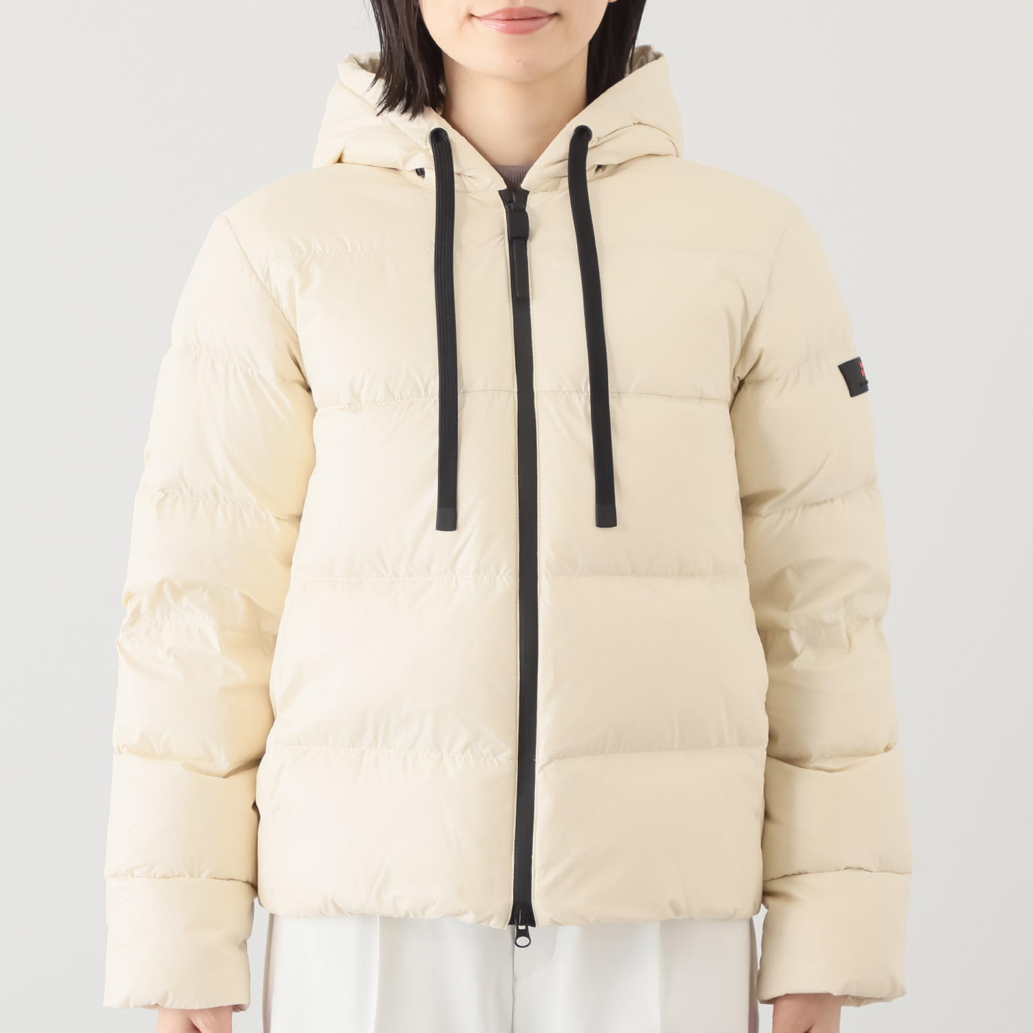 ピューテリー 類を見ない！ ダブルフード ショートダウンジャケット