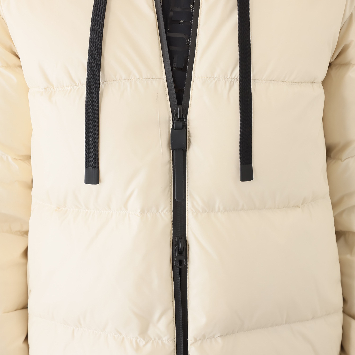 ピューテリー 類を見ない！ ダブルフード ショートダウンジャケット