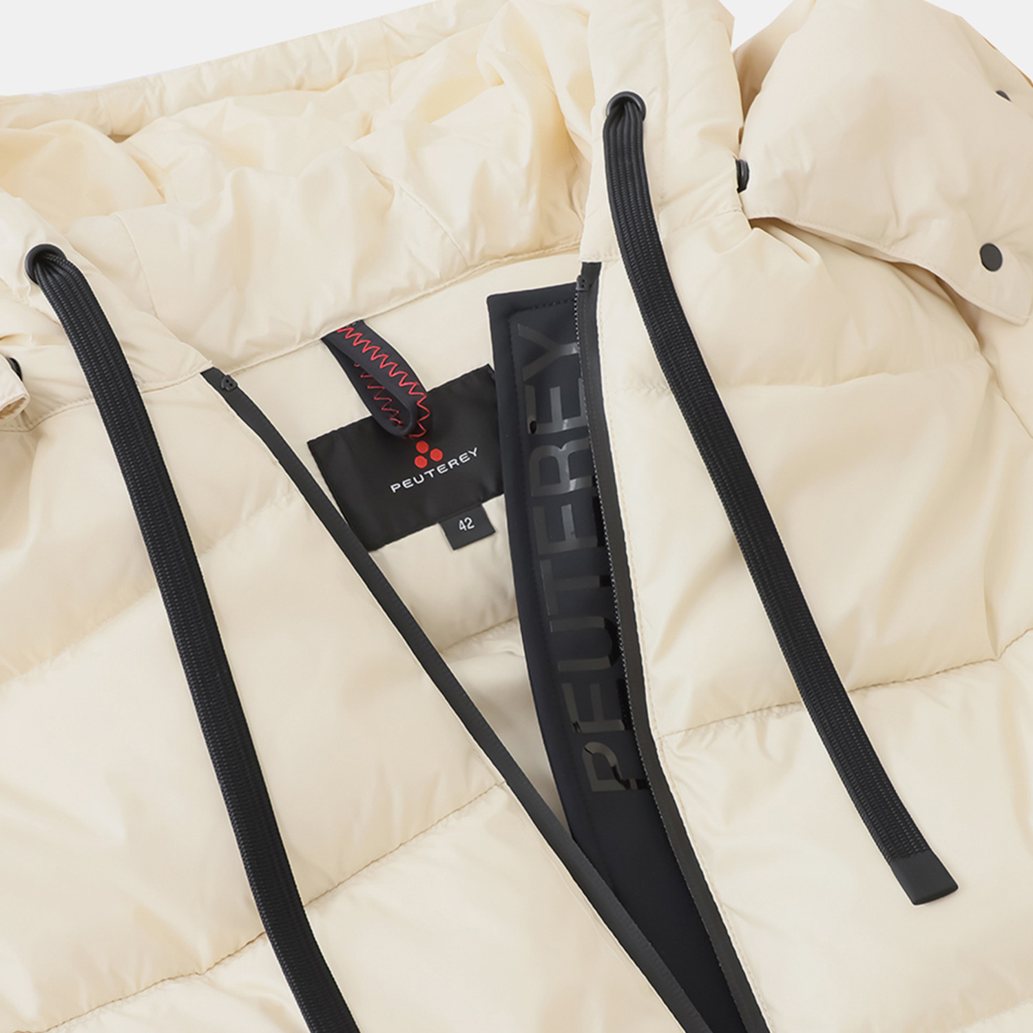 ピューテリー 類を見ない！ ダブルフード ショートダウンジャケット