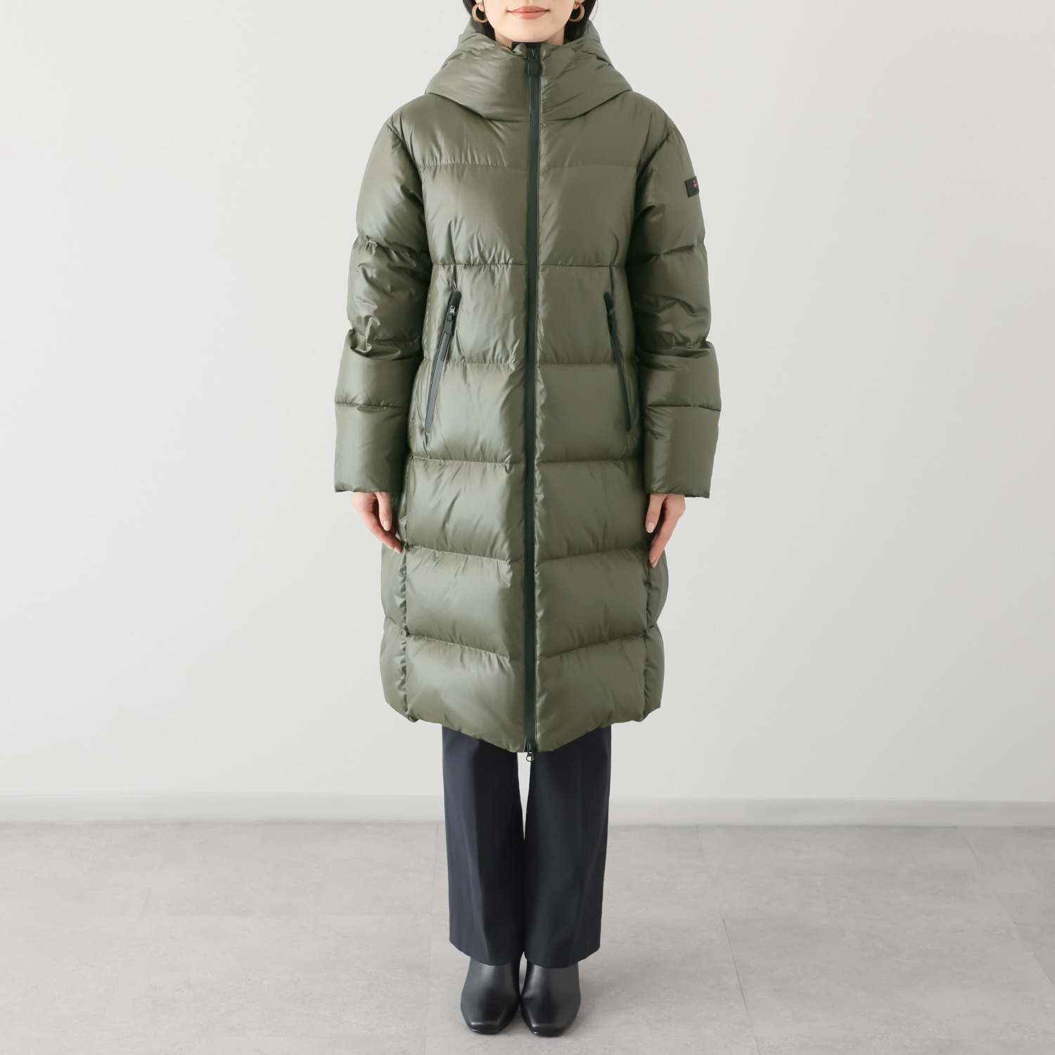 ピューテリー １枚は欲しい！ 使い勝手の良い 上質なゆったり ロングダウンコート