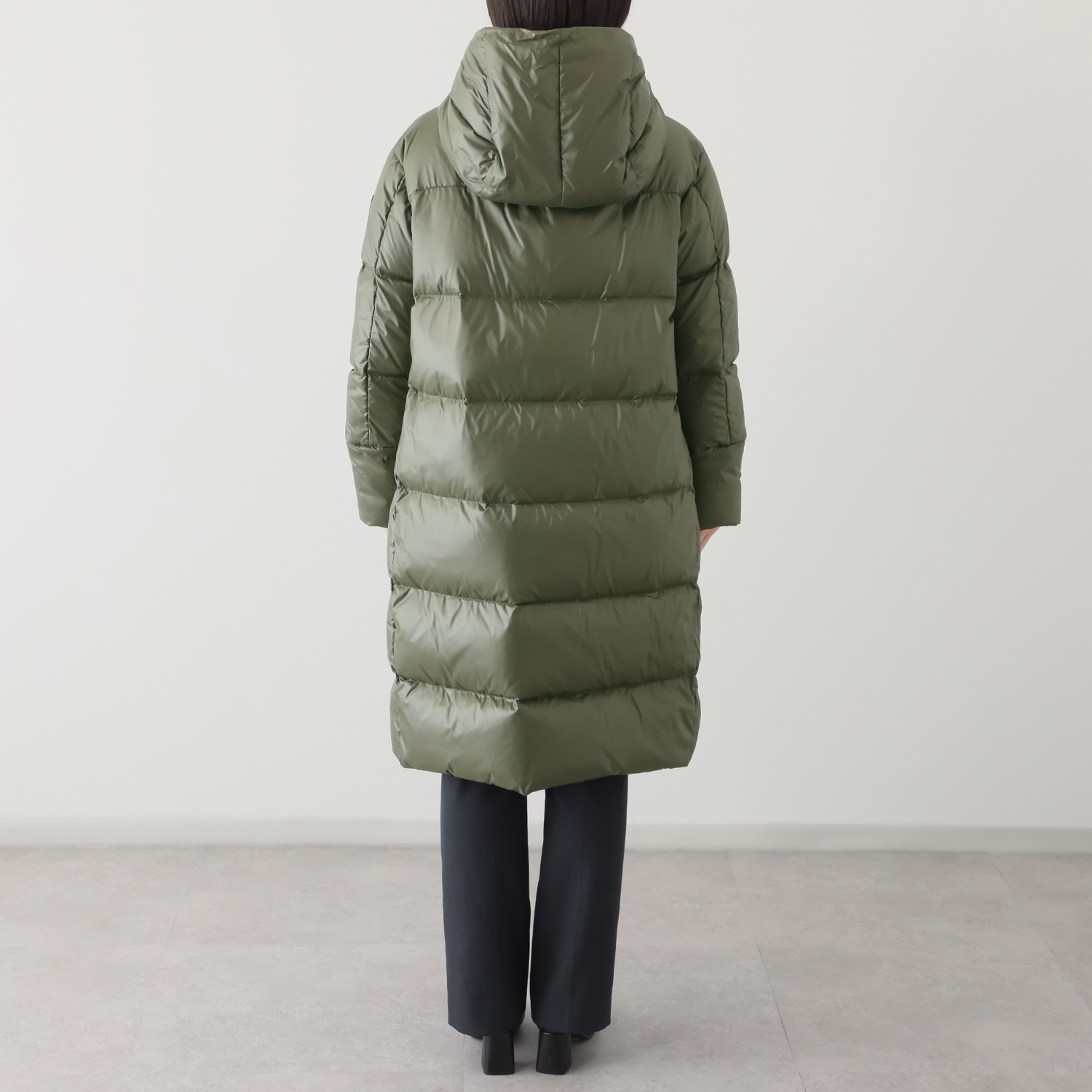 ピューテリー １枚は欲しい！ 使い勝手の良い 上質なゆったり ロングダウンコート