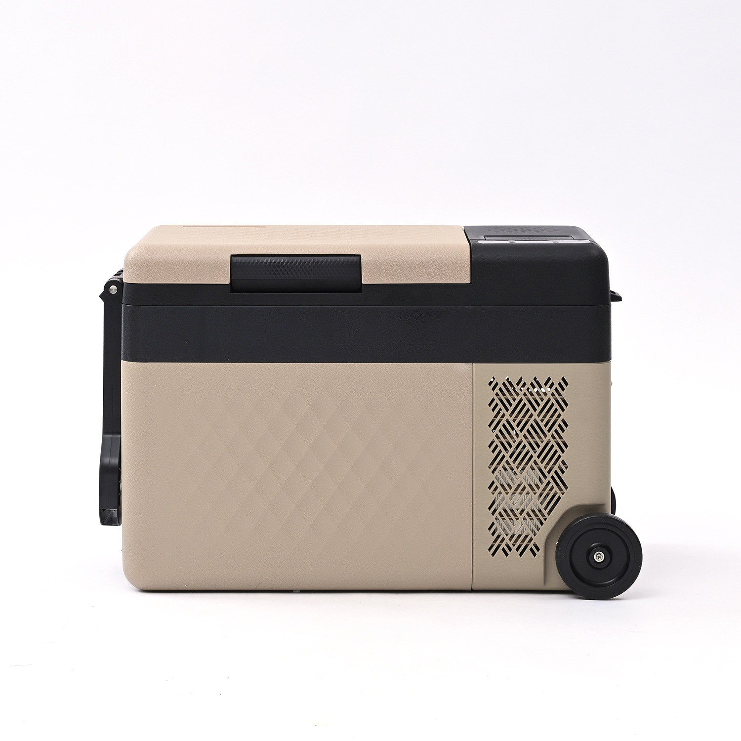 ＹＡＭＡＺＥＮ 食品のまとめ買いに活躍！ お家でも車でも使える キャスター付 ポータブル冷凍冷蔵庫 大容量２５リットル ＜リサイクル回収有り＞