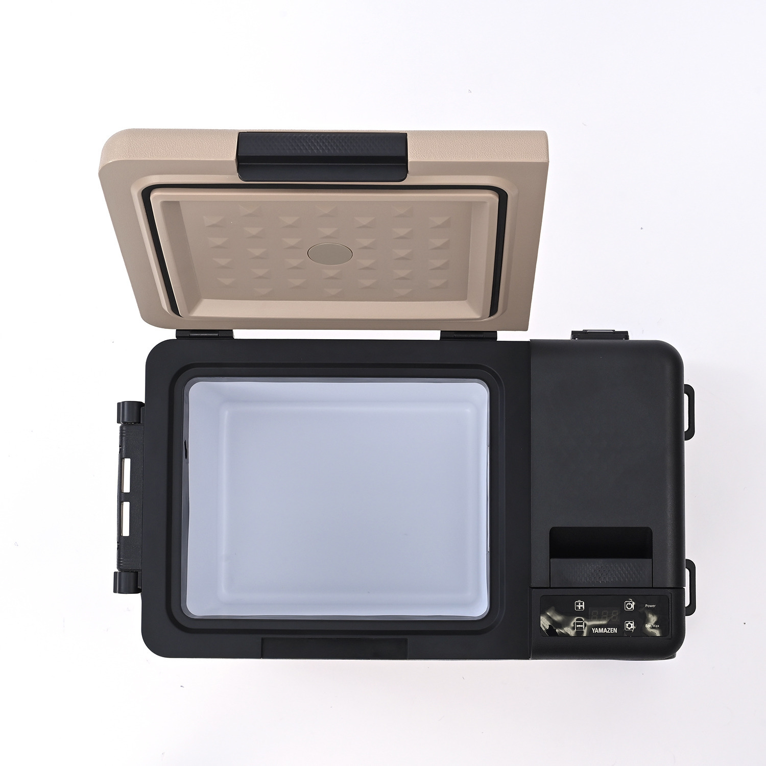 ＹＡＭＡＺＥＮ 食品のまとめ買いに活躍！ お家でも車でも使える キャスター付 ポータブル冷凍冷蔵庫 大容量２５リットル ＜リサイクル回収有り＞