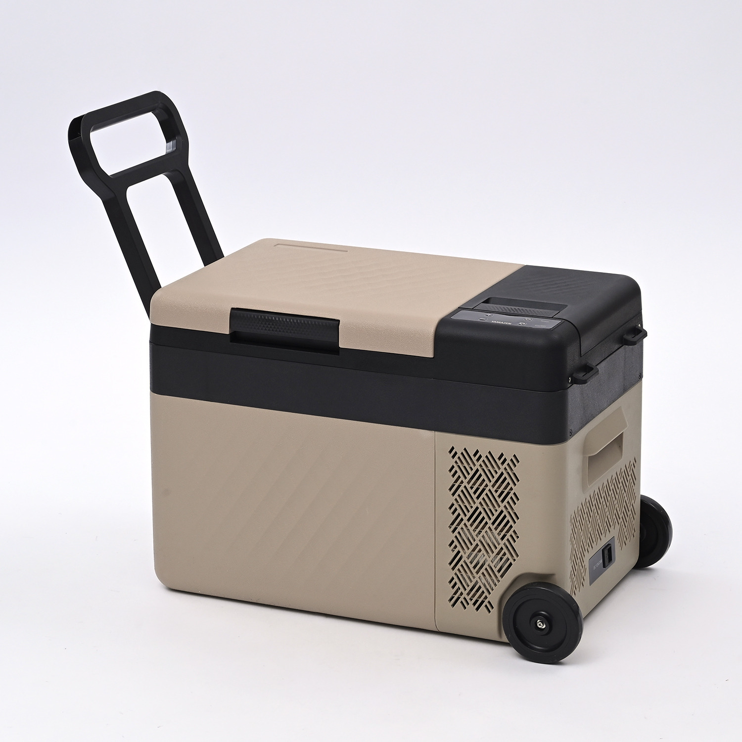 ＹＡＭＡＺＥＮ 食品のまとめ買いに活躍！ お家でも車でも使える キャスター付 ポータブル冷凍冷蔵庫 大容量２５リットル ＜リサイクル回収無し＞