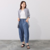 ラ・シュシュ さらさらストレッチデニム ふんわりコクーンパンツ