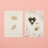 ラカム お楽しみ袋 日本製　手作業組み立て 立体刺しゅうブローチ ４点セット